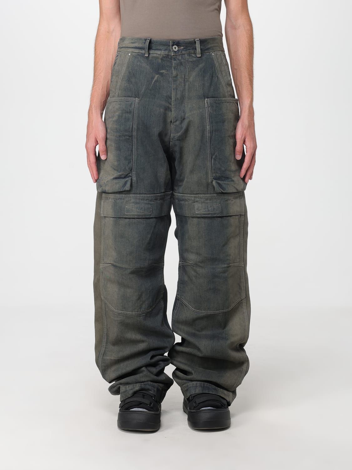 RICK OWENS JEANS: Jeans men Rick Owens, Grey - Img 1