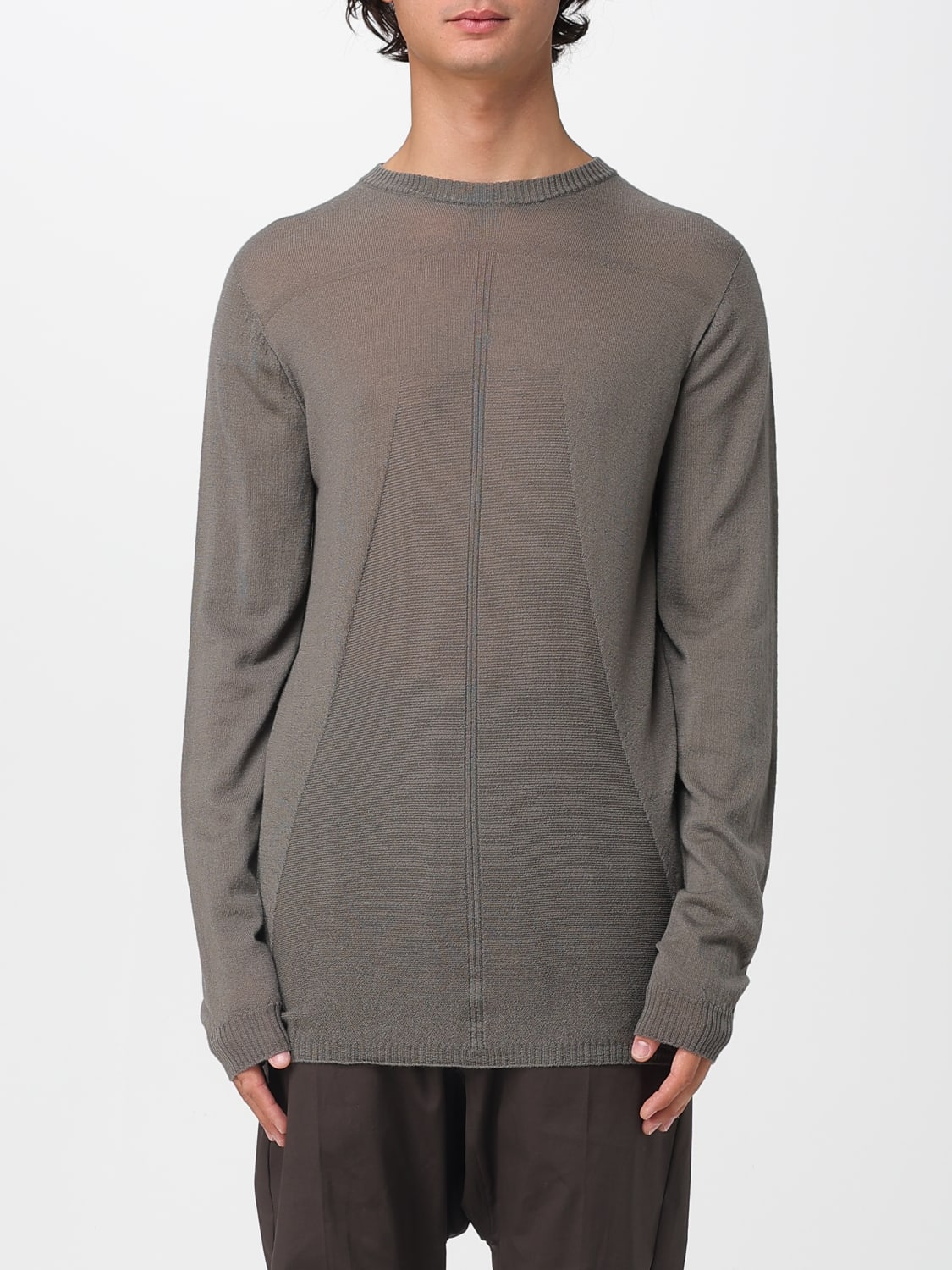 RICK OWENS SWEATER: Cardigan men Rick Owens, Grey - Img 1