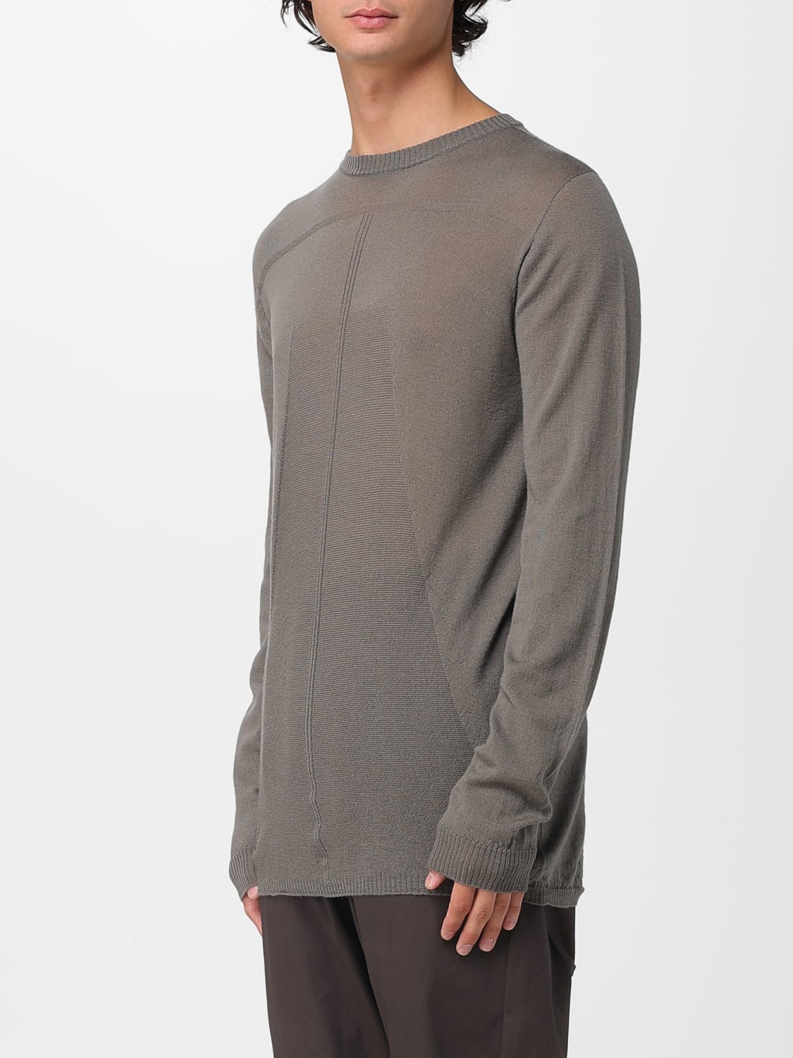 RICK OWENS SWEATER: Cardigan men Rick Owens, Grey - Img 4