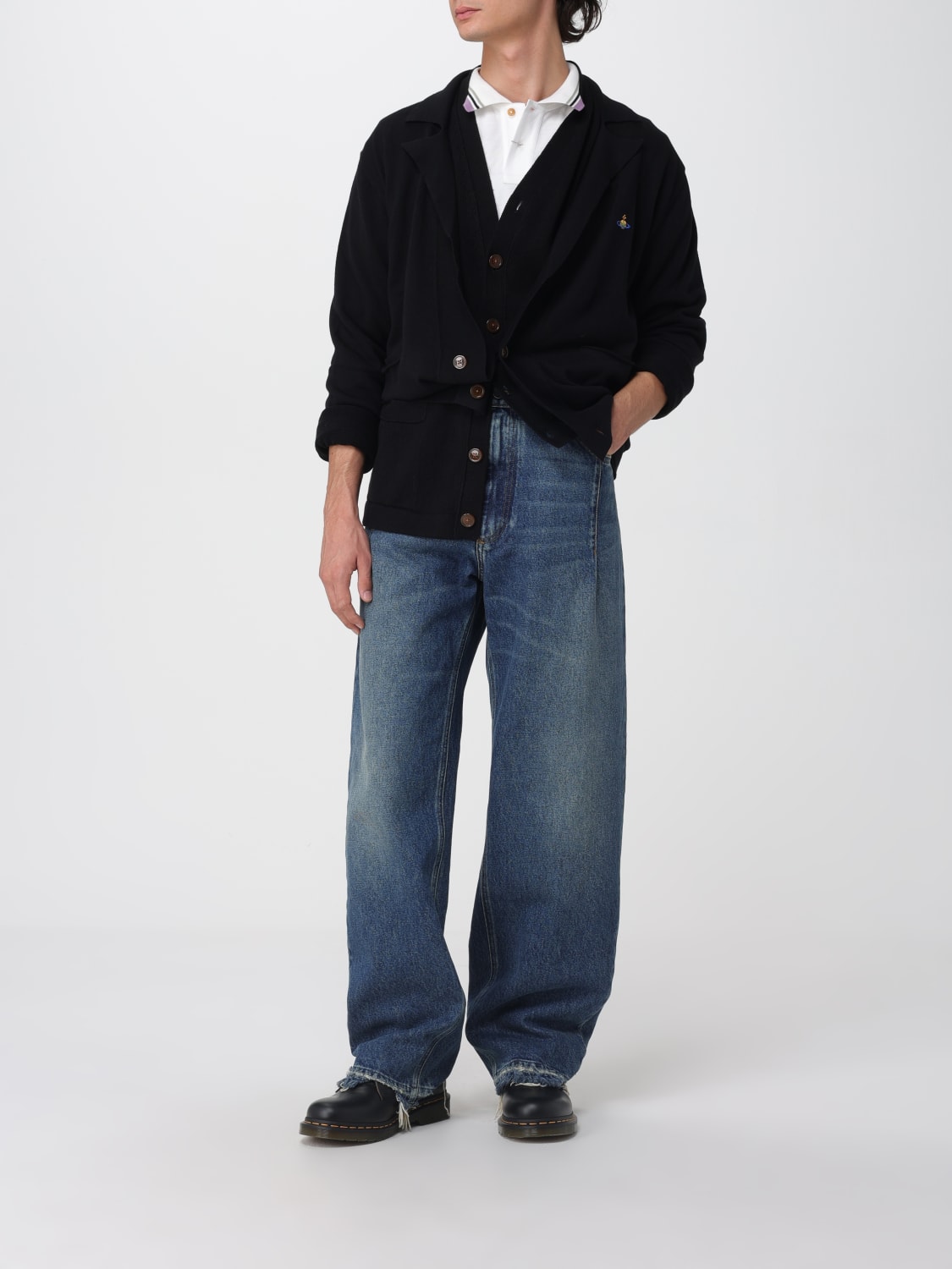 VIVIENNE WESTWOOD PULLOVER: Pullover herren Vivienne Westwood, Schwarz - Img 2