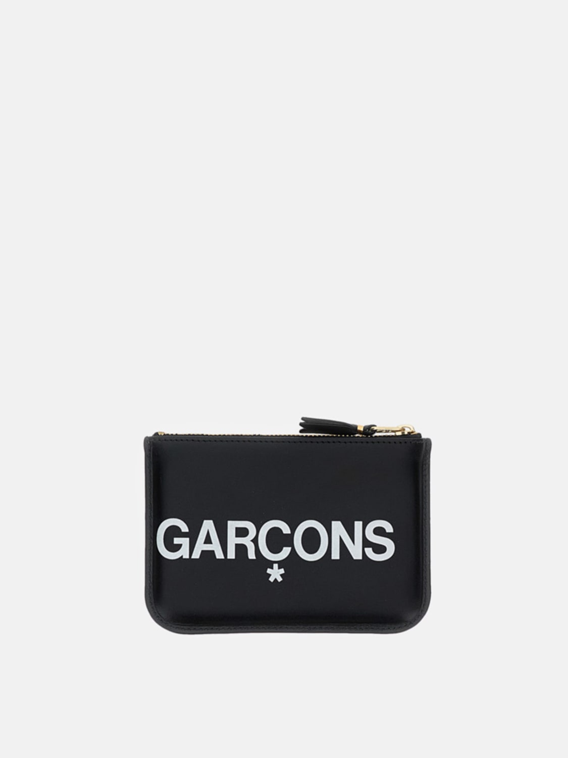 COMME DES GARÇONS WALLET PORTAFOGLIO: Portamonete Comme Des Garçons in pelle con stampa logo , Bianco - Img 2