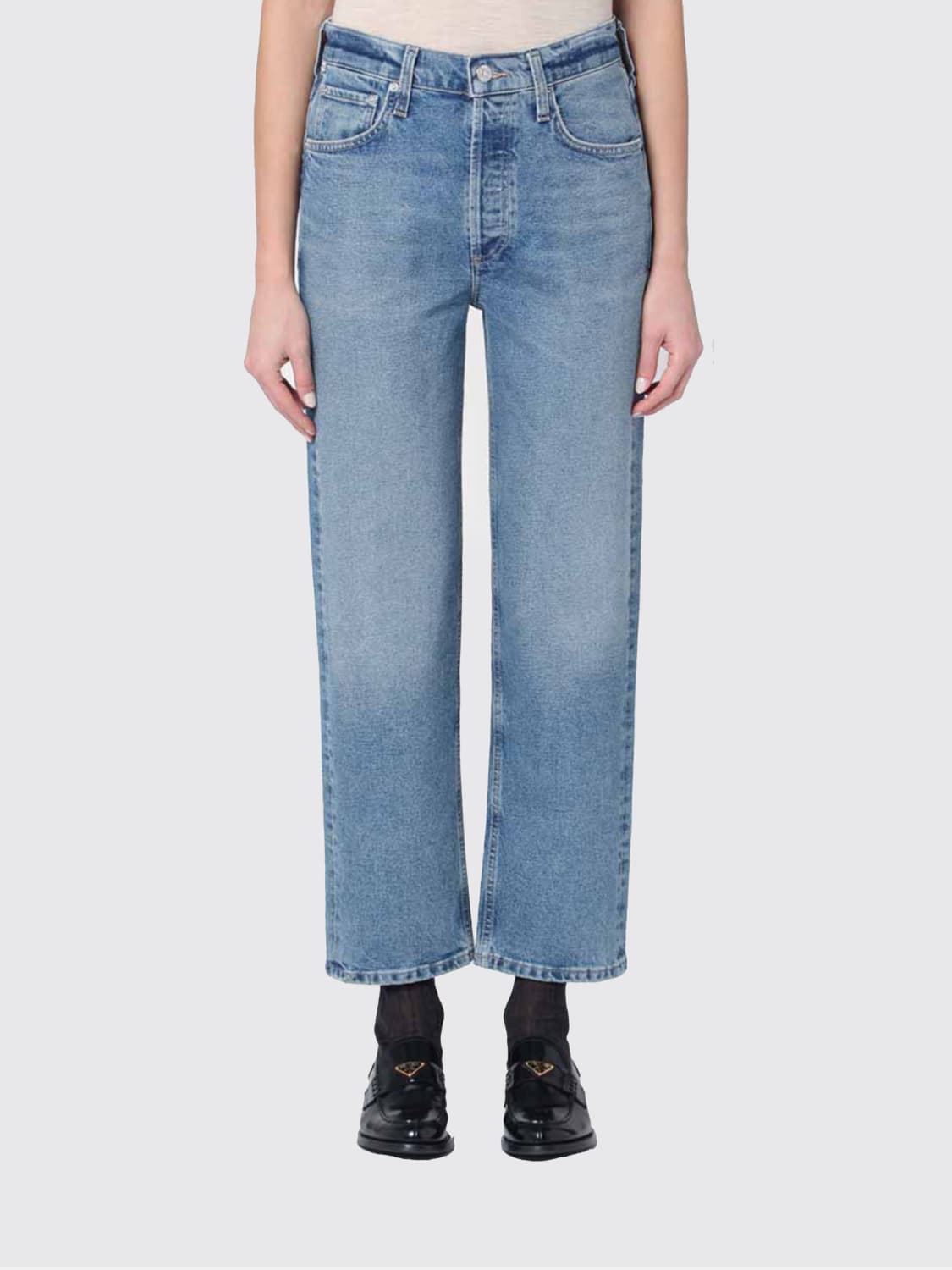 CITIZENS OF HUMANITY JEANS: Jeans cropped Citizens Of Humanity in denim , Denim - Img 1