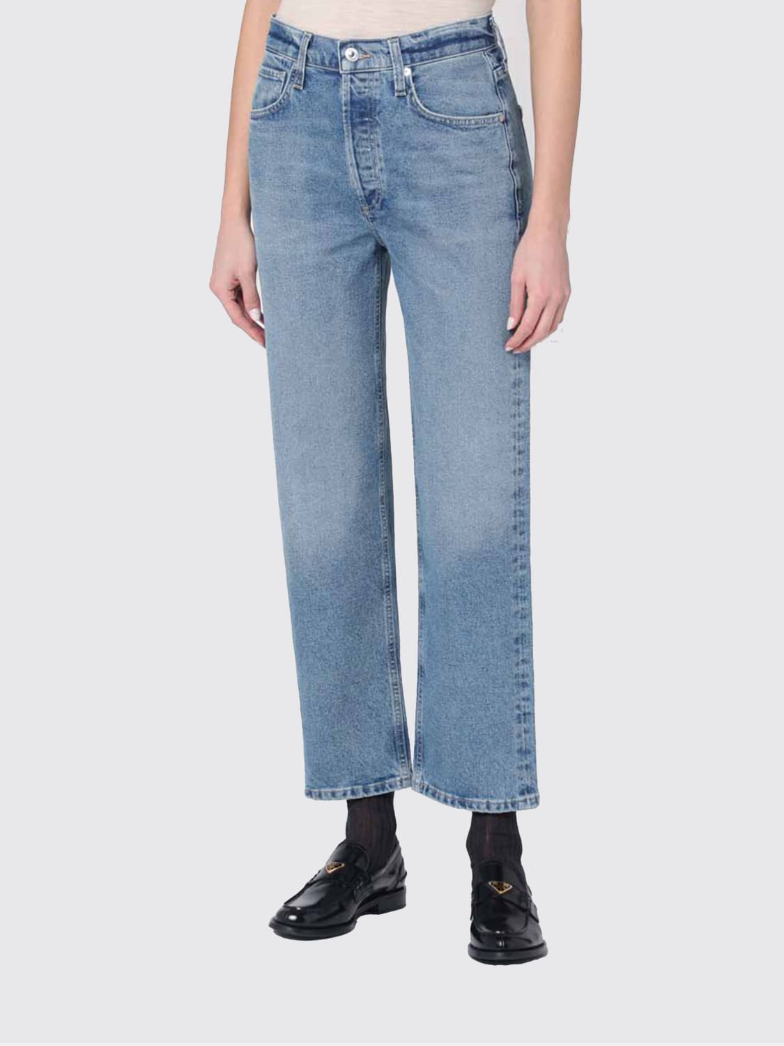 CITIZENS OF HUMANITY JEANS: Jeans cropped Citizens Of Humanity in denim , Denim - Img 4