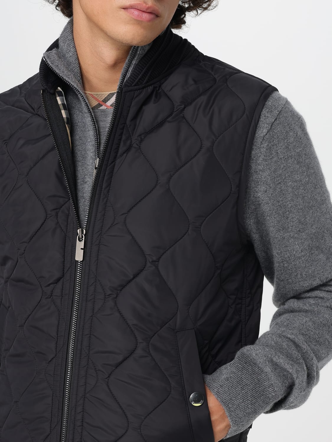 BURBERRY SUIT VEST: Jacket men Burberry, Black - Img 5