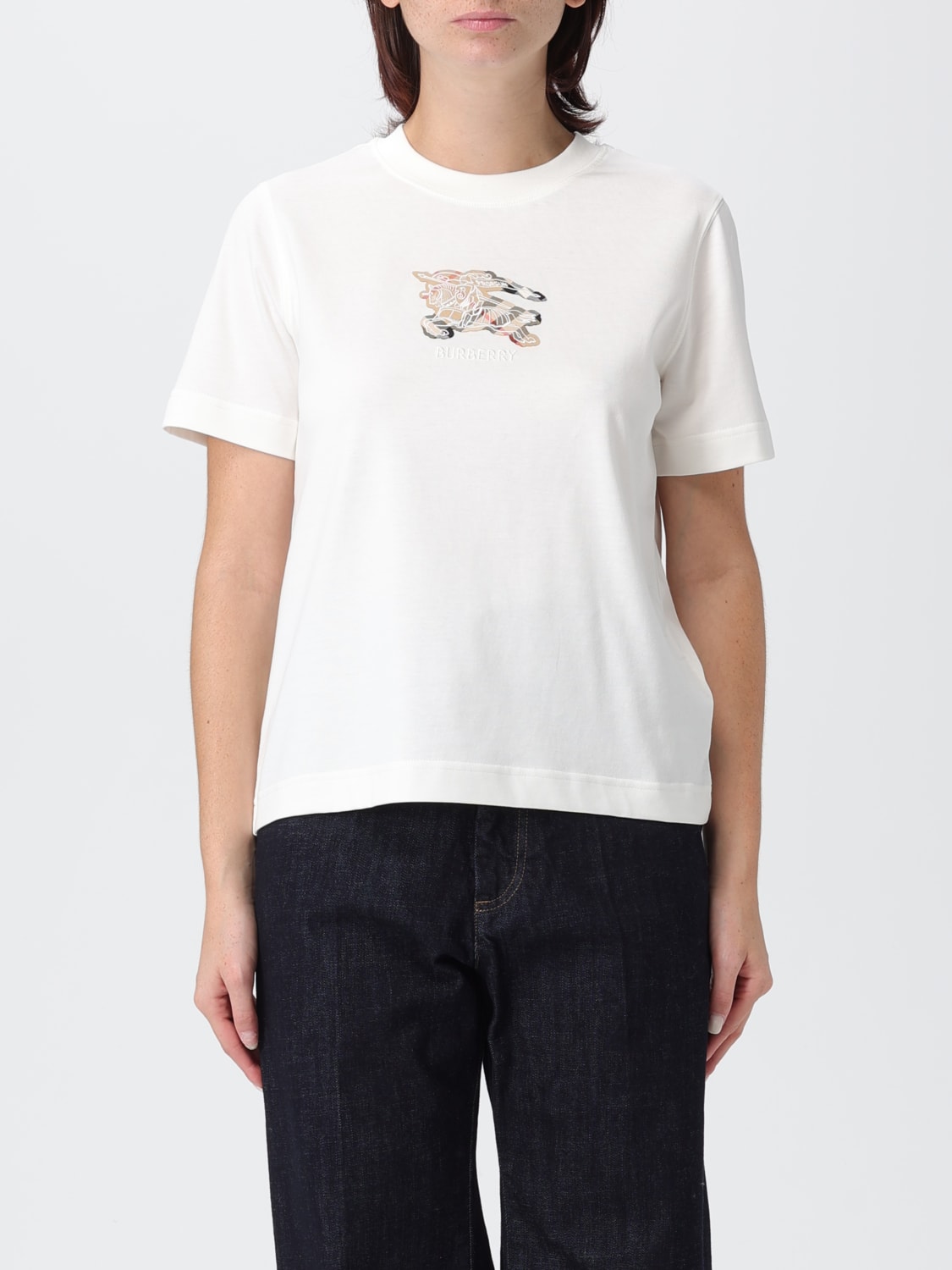 BURBERRY T-SHIRT: T-shirt woman Burberry, White - Img 1