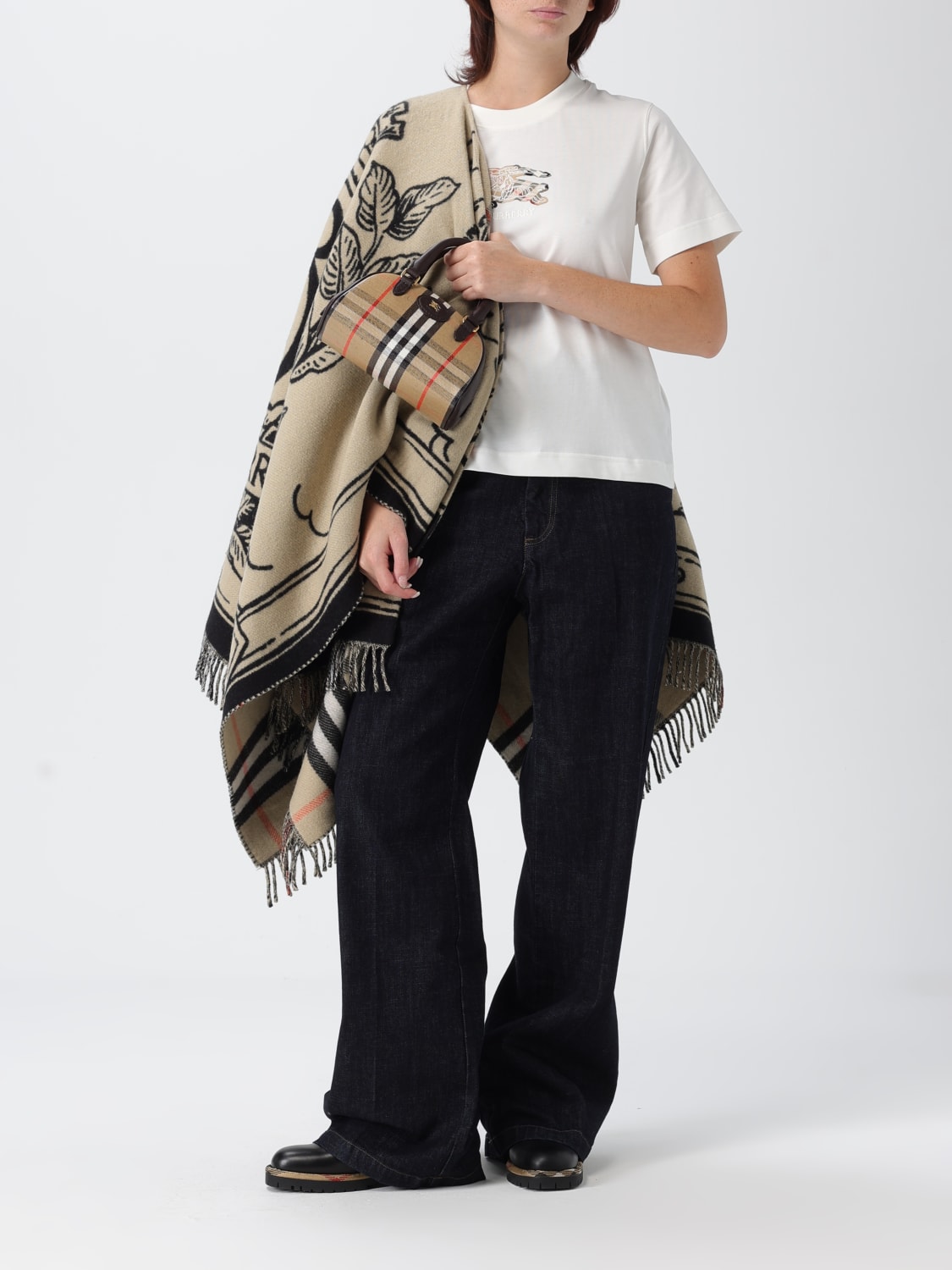 BURBERRY T-SHIRT: T-shirt woman Burberry, White - Img 2