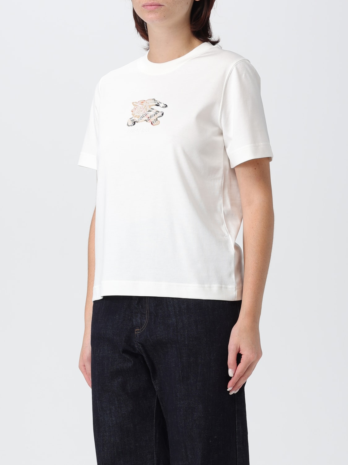 BURBERRY T-SHIRT: T-shirt woman Burberry, White - Img 4