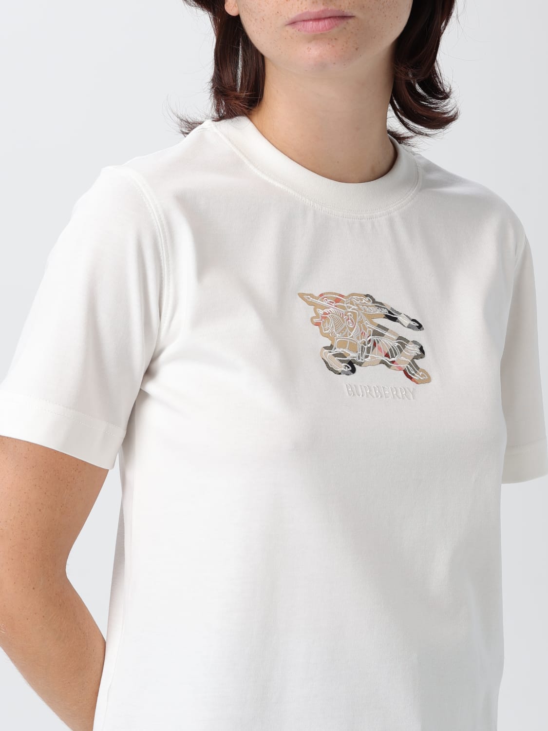 BURBERRY T-SHIRT: T-shirt woman Burberry, White - Img 5