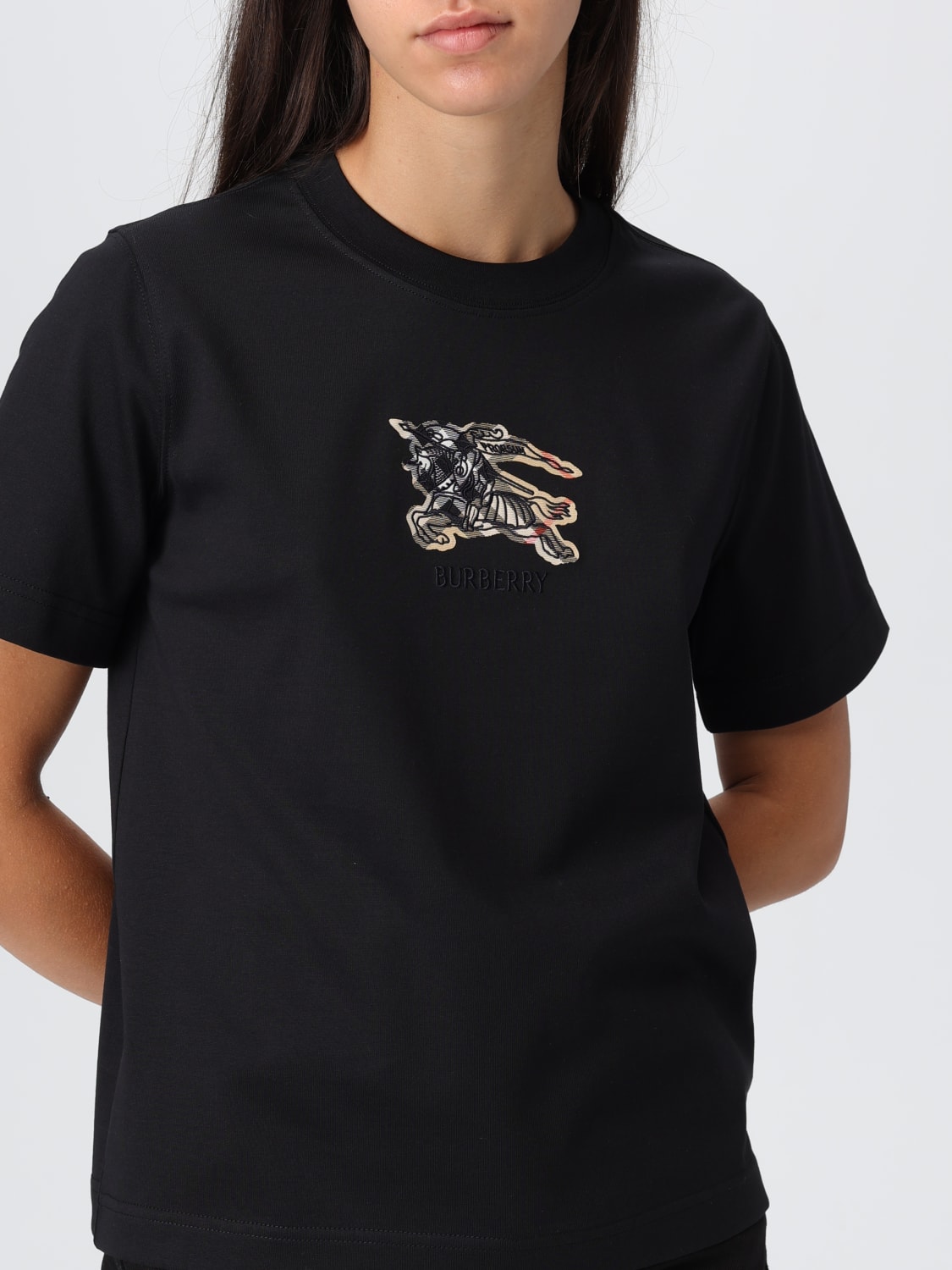 BURBERRY T-SHIRT: T-shirt woman Burberry, Black - Img 5