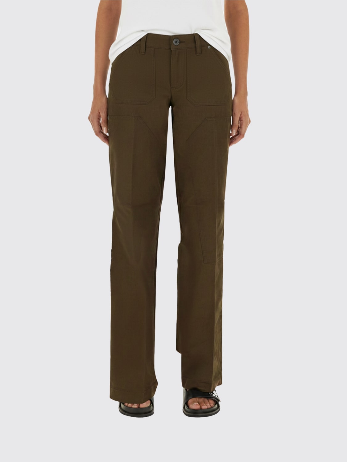 TORY BURCH PANTALON: Pantalon femme Tory Burch, Vert - Img 1
