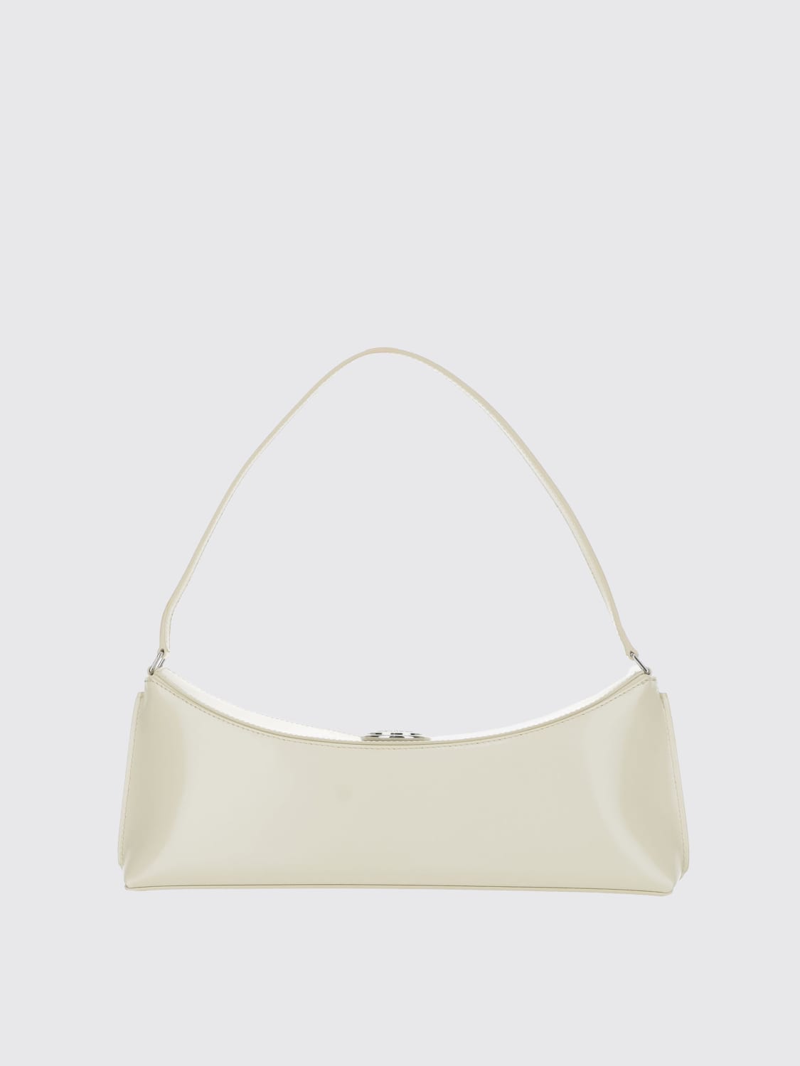 JACQUEMUS BORSA A SPALLA: Pochette Ovalo Jacquemus in pelle spazzolata, Giallo - Img 3