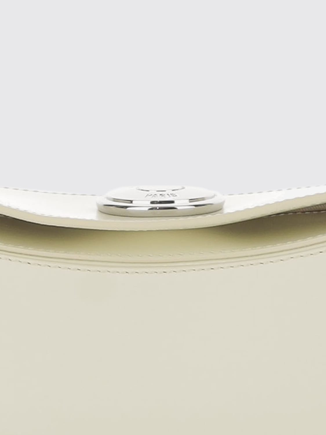 JACQUEMUS BORSA A SPALLA: Pochette Ovalo Jacquemus in pelle spazzolata, Giallo - Img 4