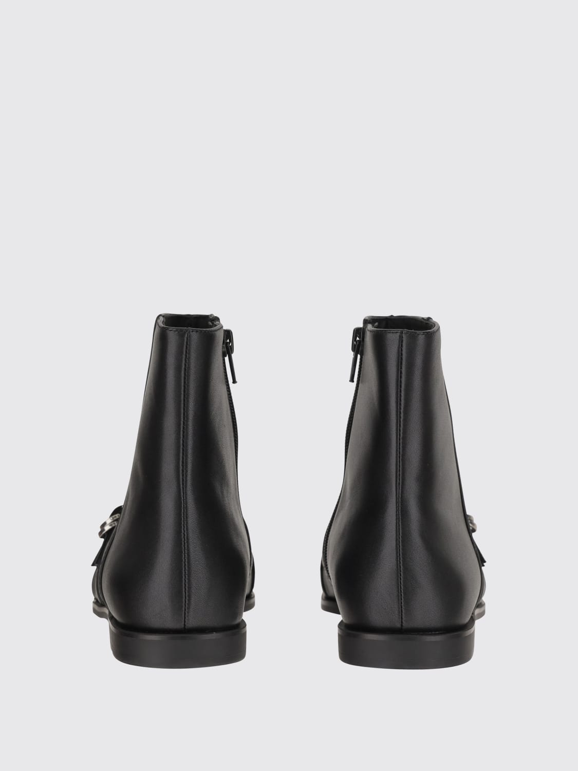 PINKO STIVALI: Stivaletto Zulema 09 Pinko in pelle con borchie , Nero - Img 3