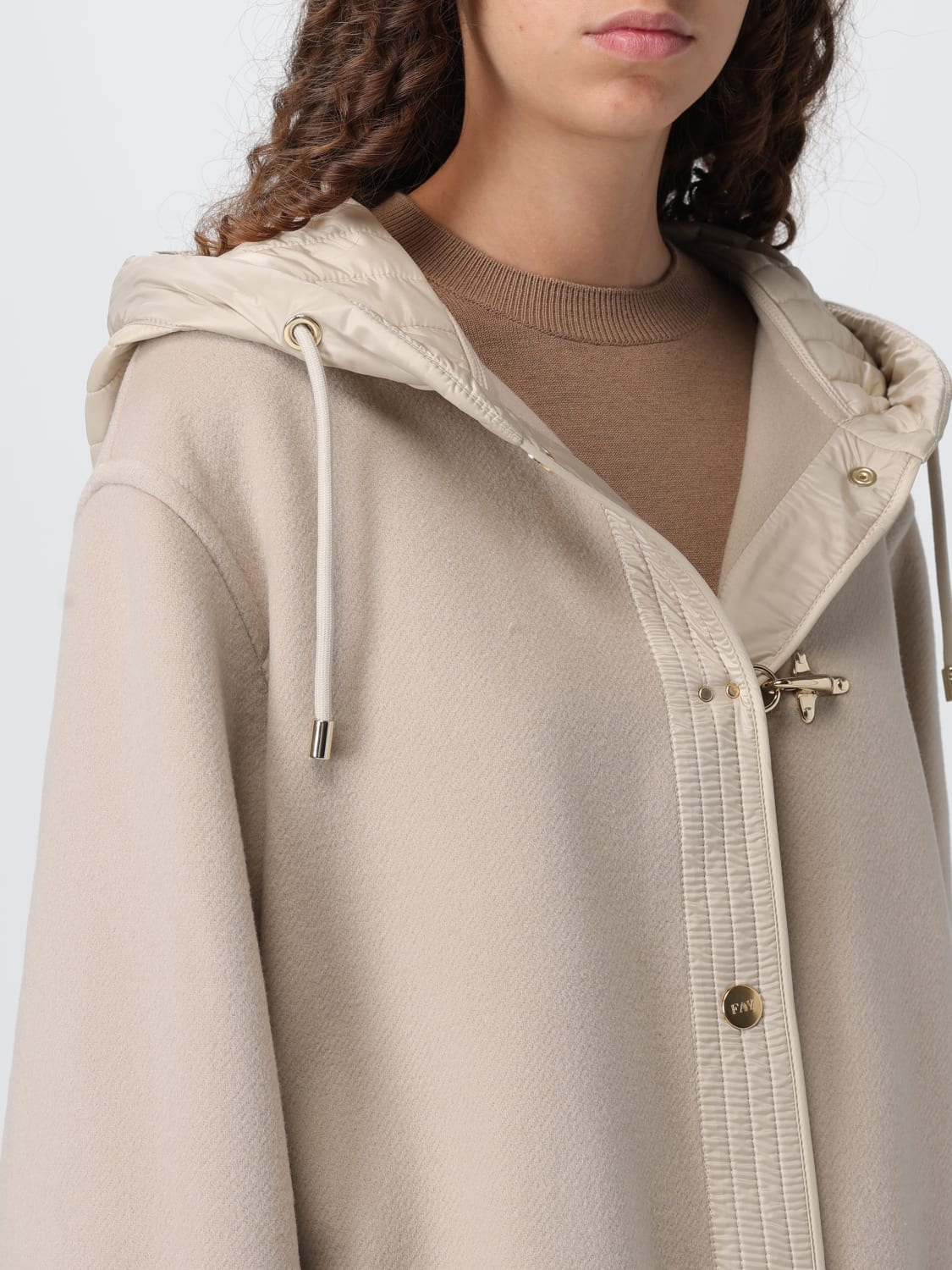 FAY COAT: Jacket woman Fay, Beige - Img 4