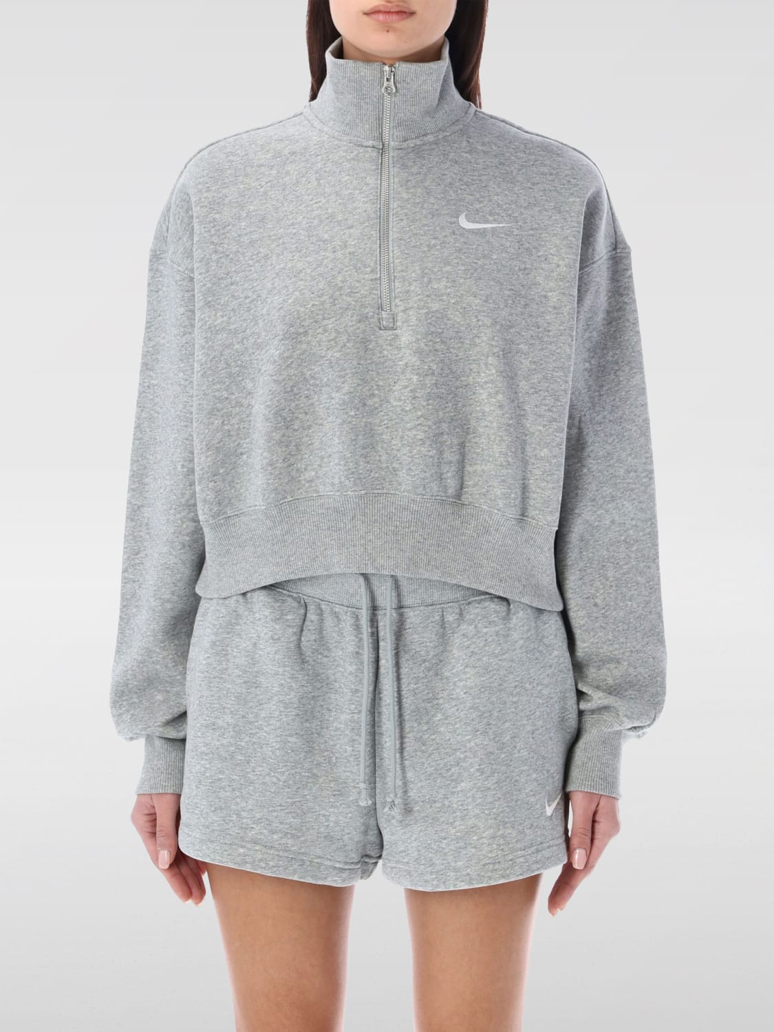 NIKE SWEATSHIRT: Sweatshirt woman Nike, Grey - Img 1