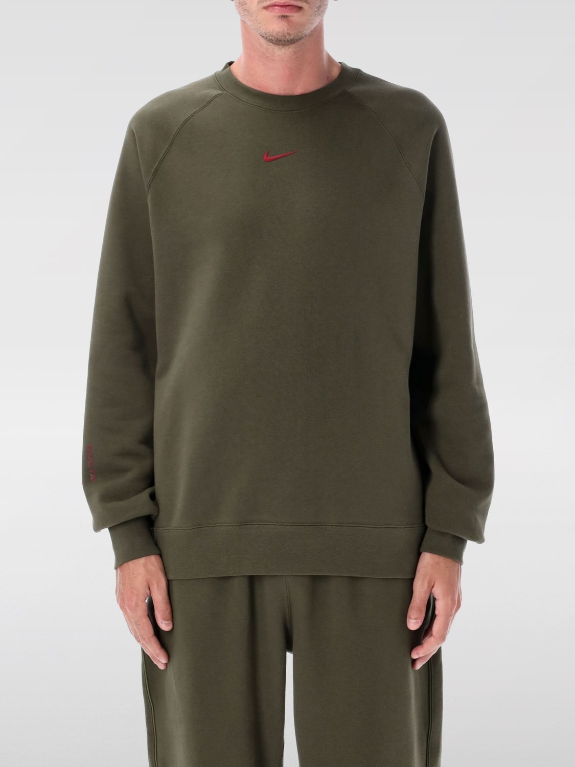 NIKE FELPA: Felpa basic Nike in misto cotone , Kaki - Img 1