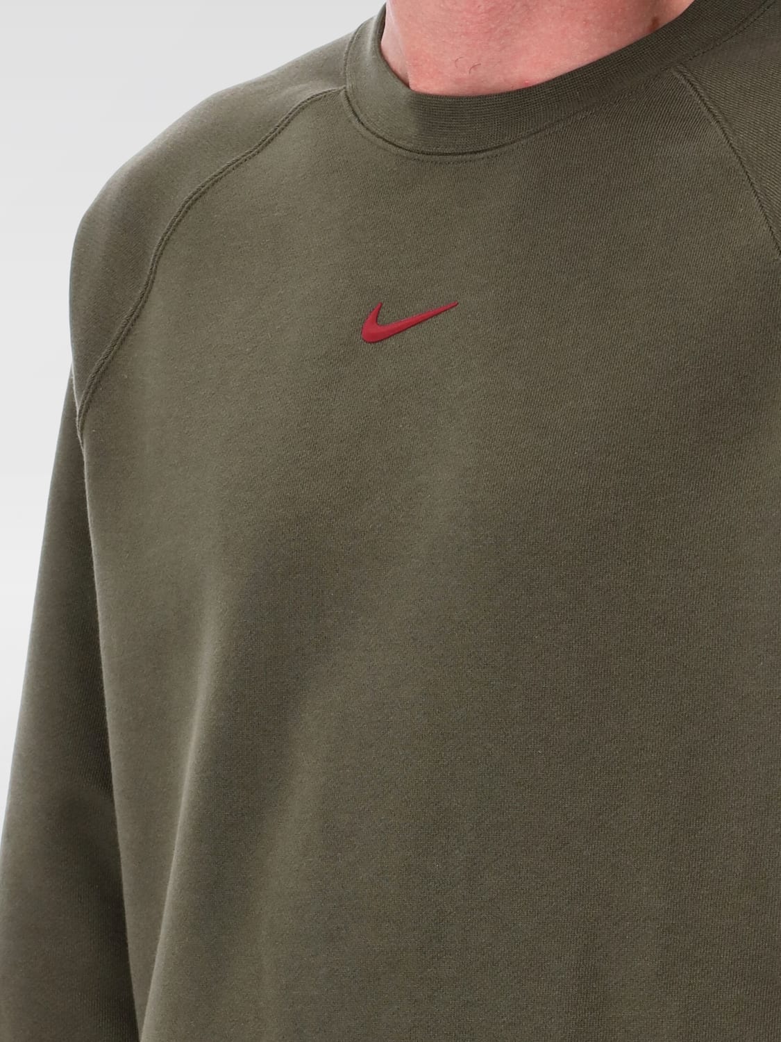 NIKE FELPA: Felpa basic Nike in misto cotone , Kaki - Img 3