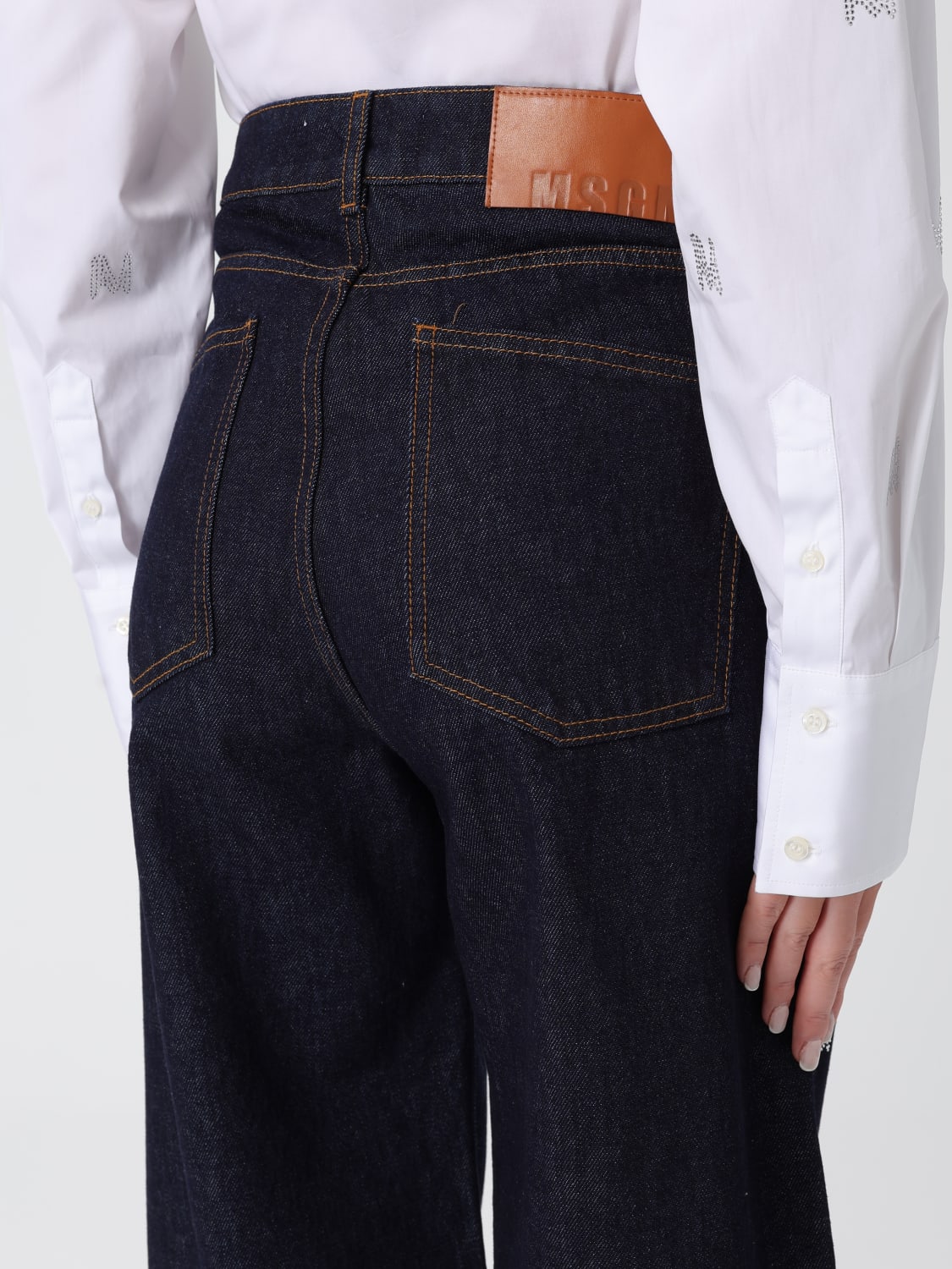 MSGM ジーンズ: パンツ レディース MSGM, ブルー - Img 4