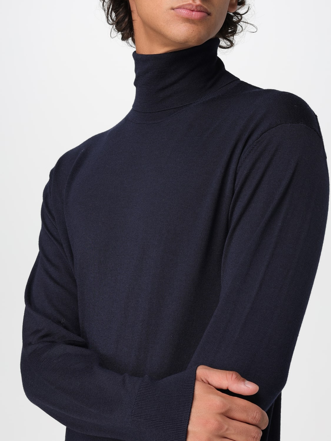 PAOLO PECORA СВИТЕР: Свитер Мужское Paolo Pecora, Синий - Img 3