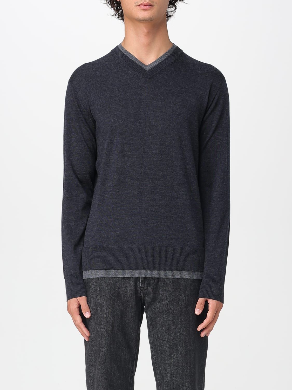 PAOLO PECORA JUMPER: Jumper men Paolo Pecora, Grey - Img 1