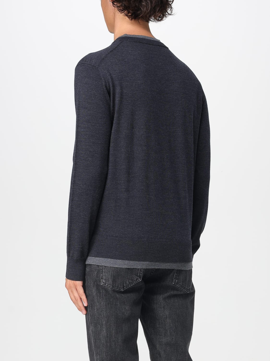 PAOLO PECORA JUMPER: Jumper men Paolo Pecora, Grey - Img 2