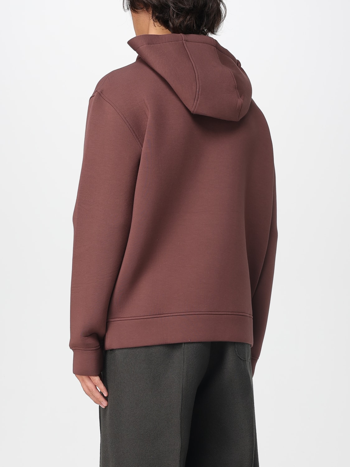 FERRARI 卫衣: 毛衣 男士 Ferrari, 酒红 - Img 2