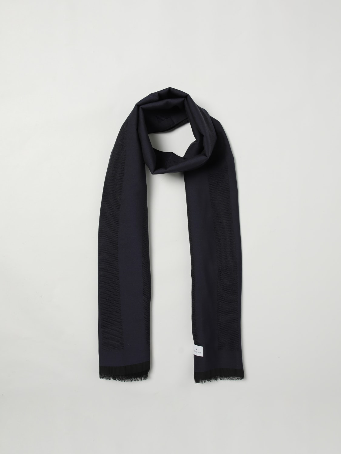 PAOLO PECORA SCARF: Scarf men Paolo Pecora, Blue - Img 2