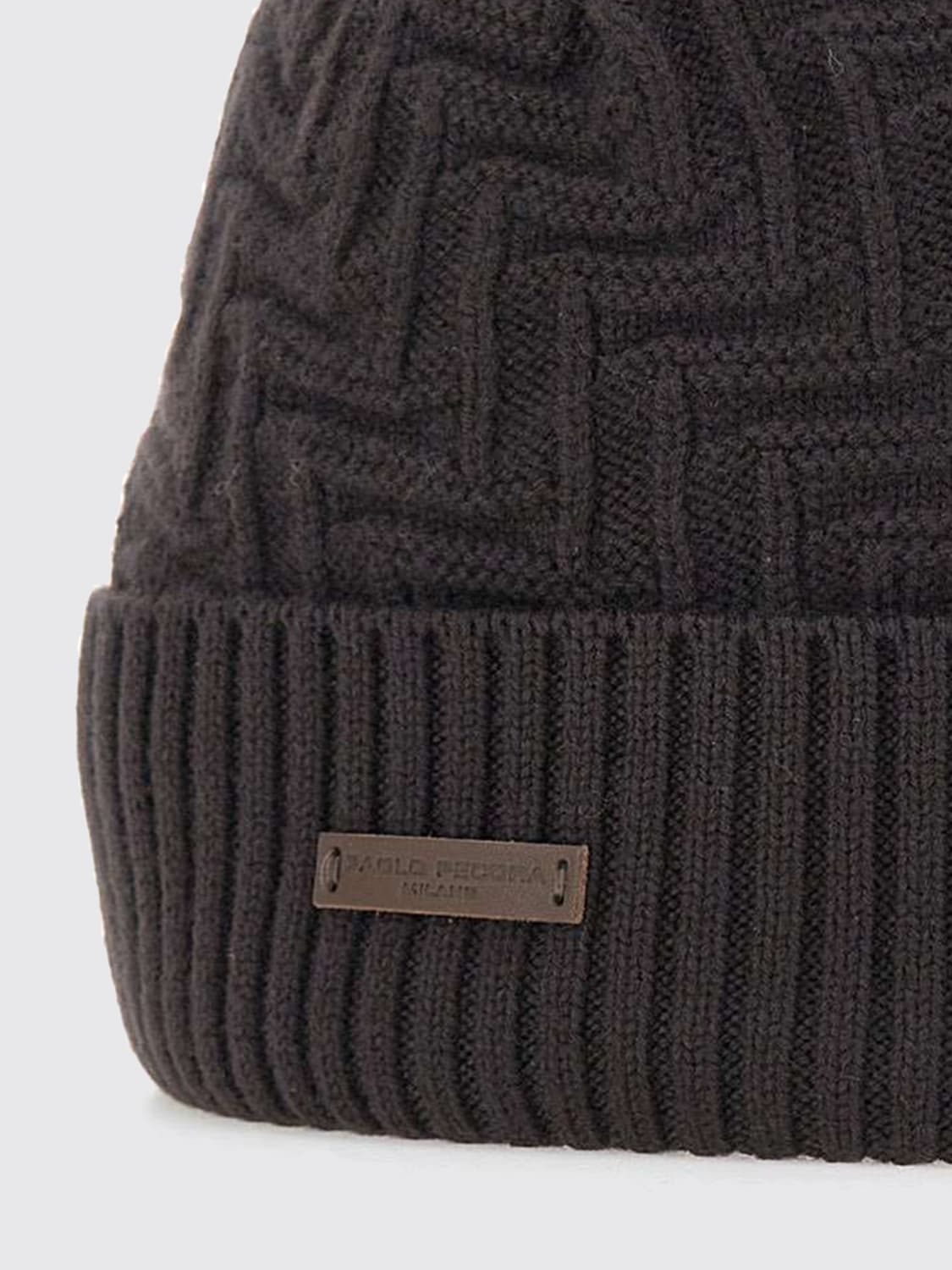 PAOLO PECORA HAT: Hat men Paolo Pecora, Brown - Img 2