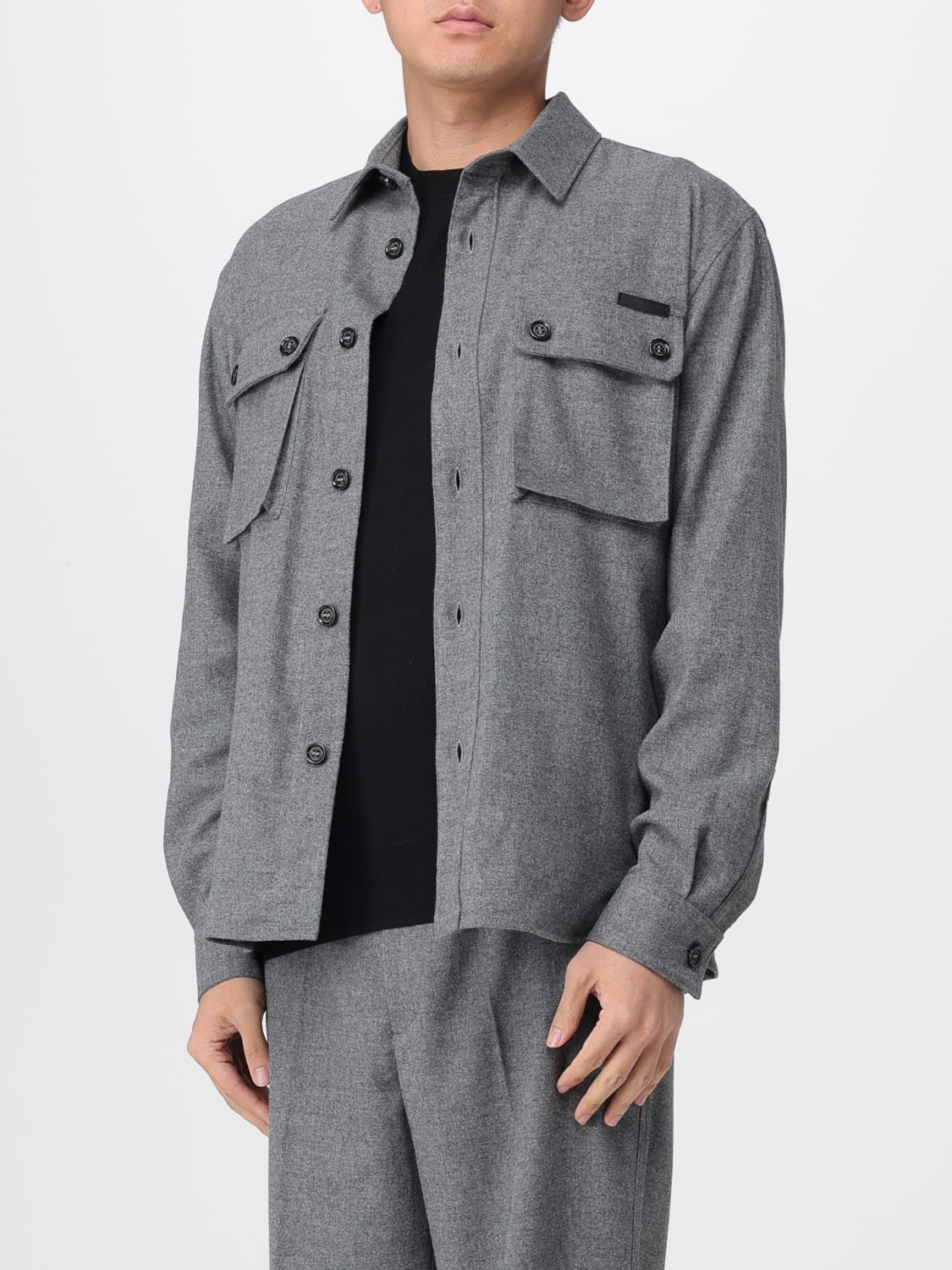 PAOLO PECORA HEMD: Hemd herren Paolo Pecora, Grau - Img 3