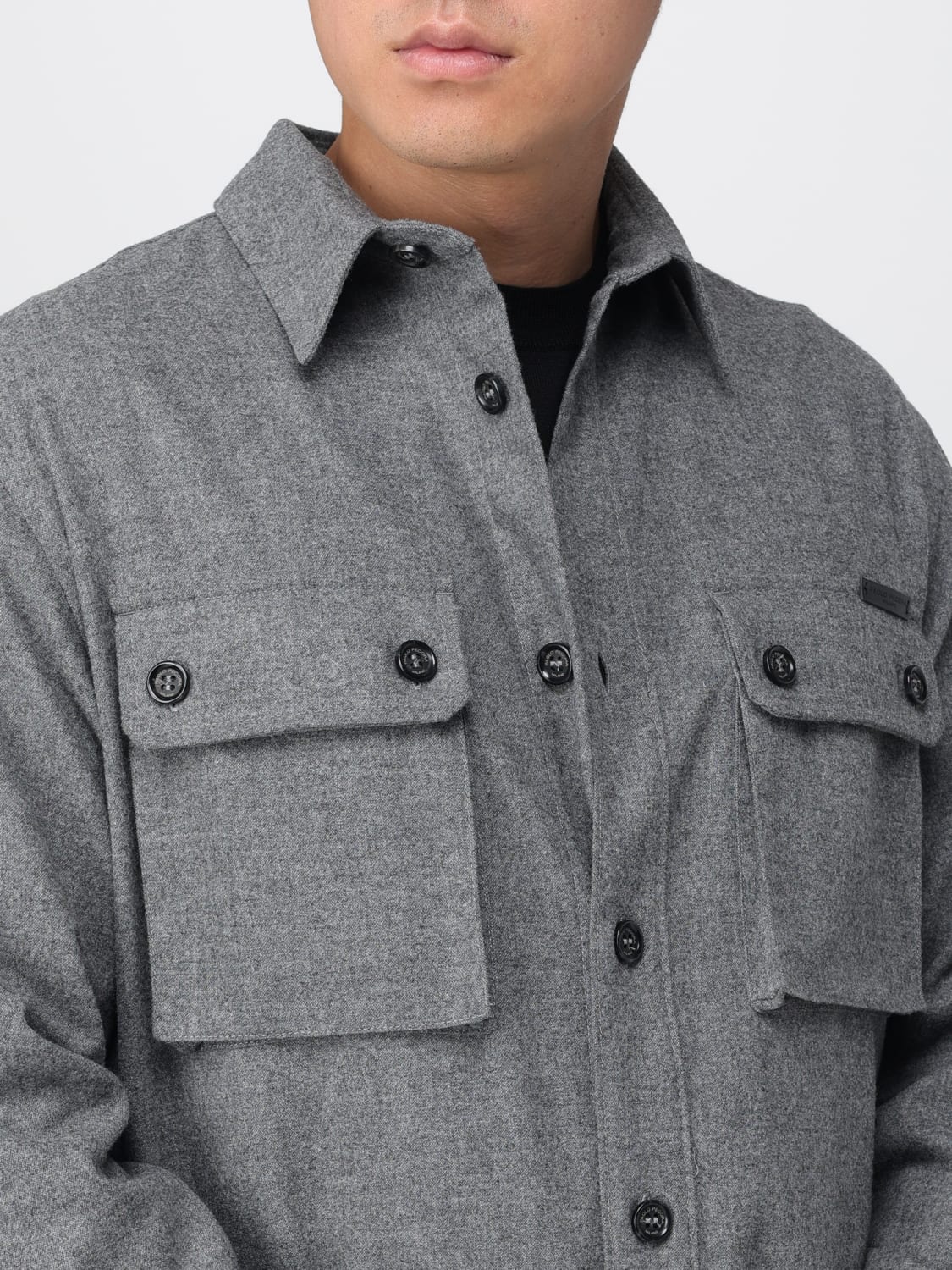 PAOLO PECORA HEMD: Hemd herren Paolo Pecora, Grau - Img 4