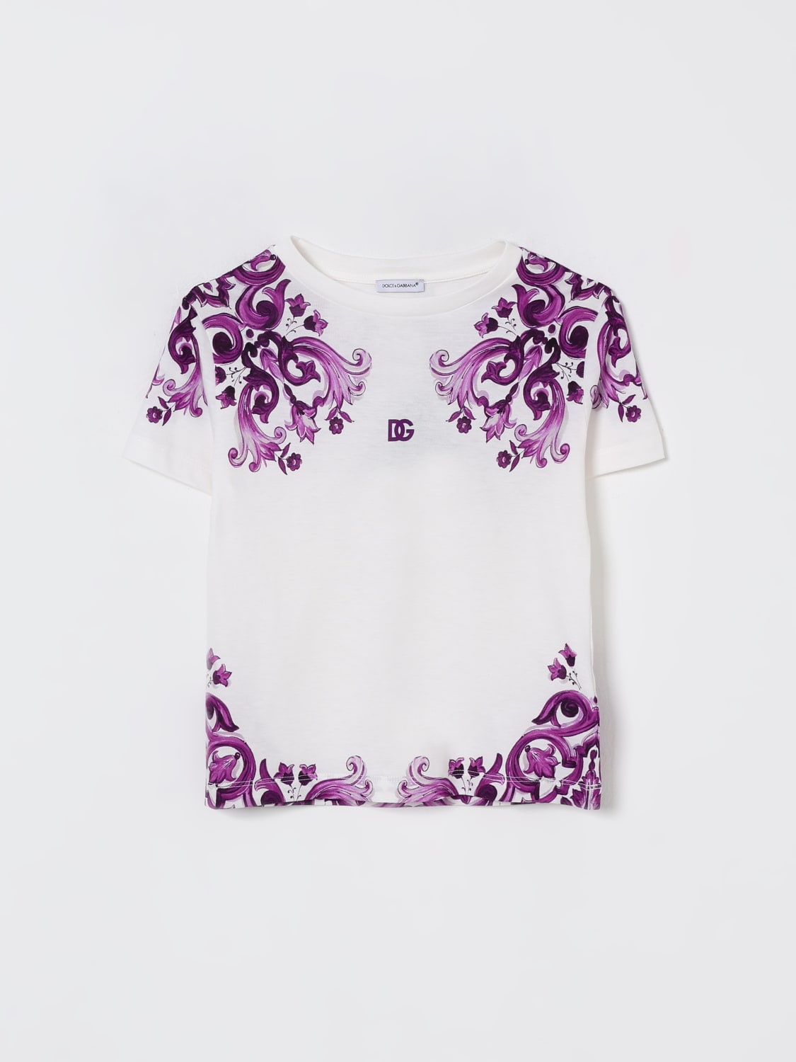 DOLCE & GABBANA T-SHIRT: T-shirt enfant Dolce & Gabbana, Violet - Img 1