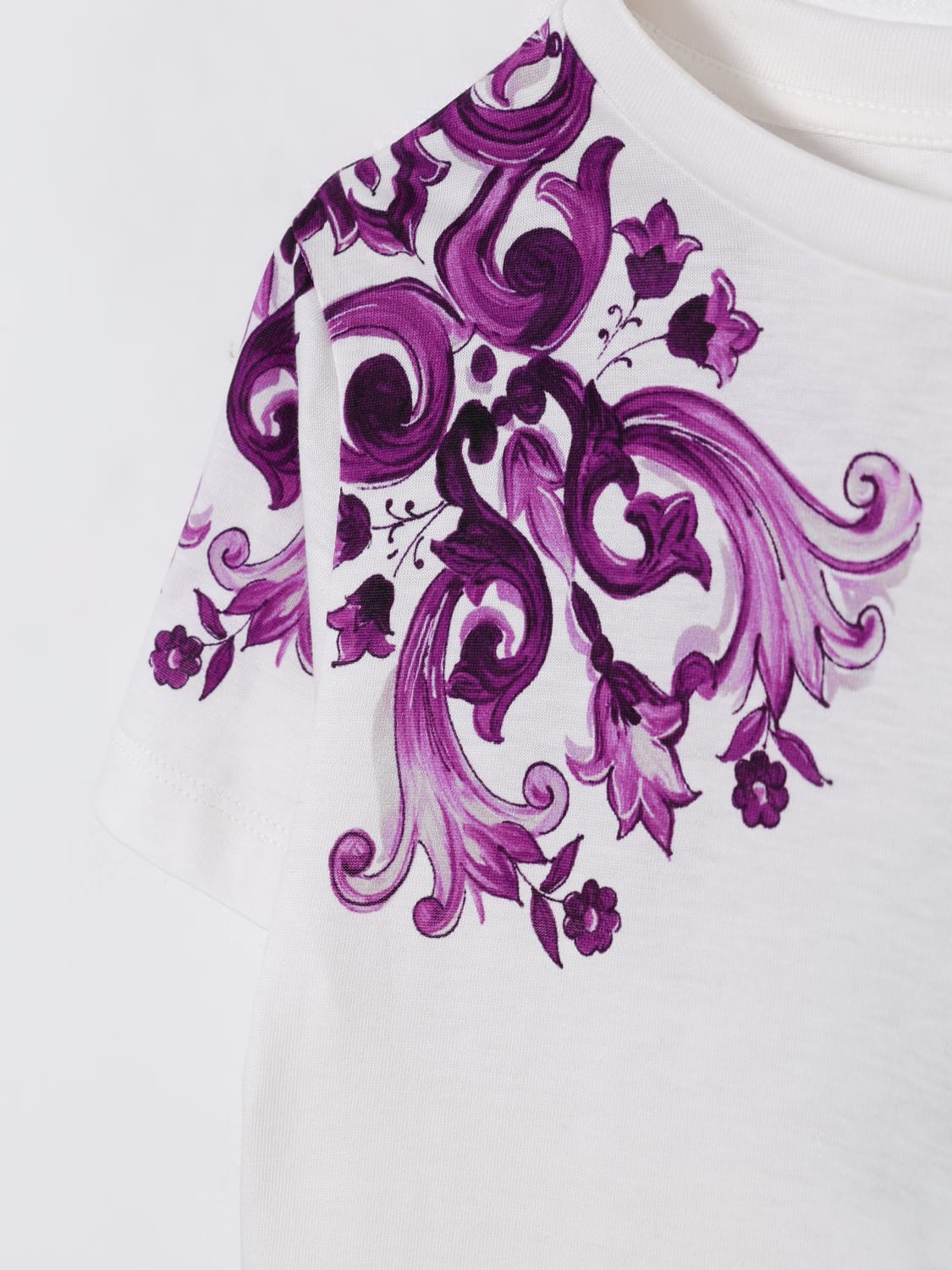 DOLCE & GABBANA T-SHIRT: T-shirt enfant Dolce & Gabbana, Violet - Img 3