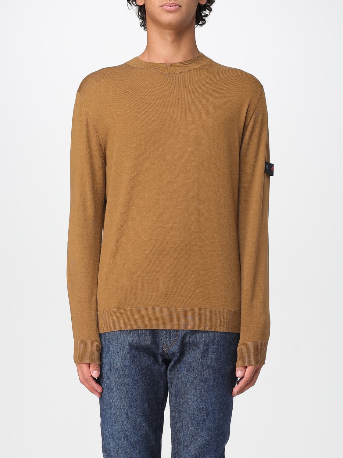 PEUTEREY MAGLIA: Pullover basic Peuterey in lana , Tabacco - Img 1