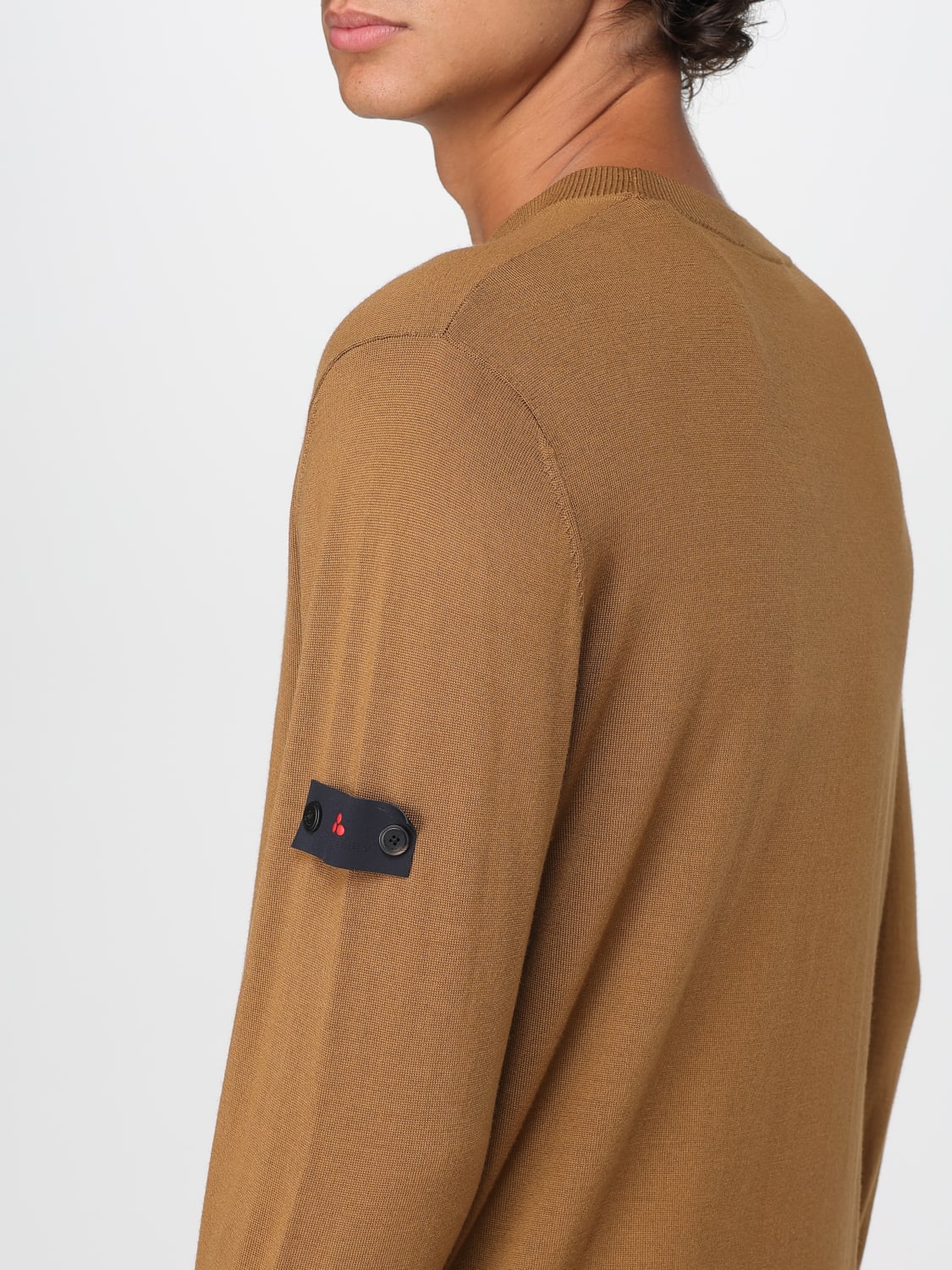 PEUTEREY MAGLIA: Pullover basic Peuterey in lana , Tabacco - Img 3
