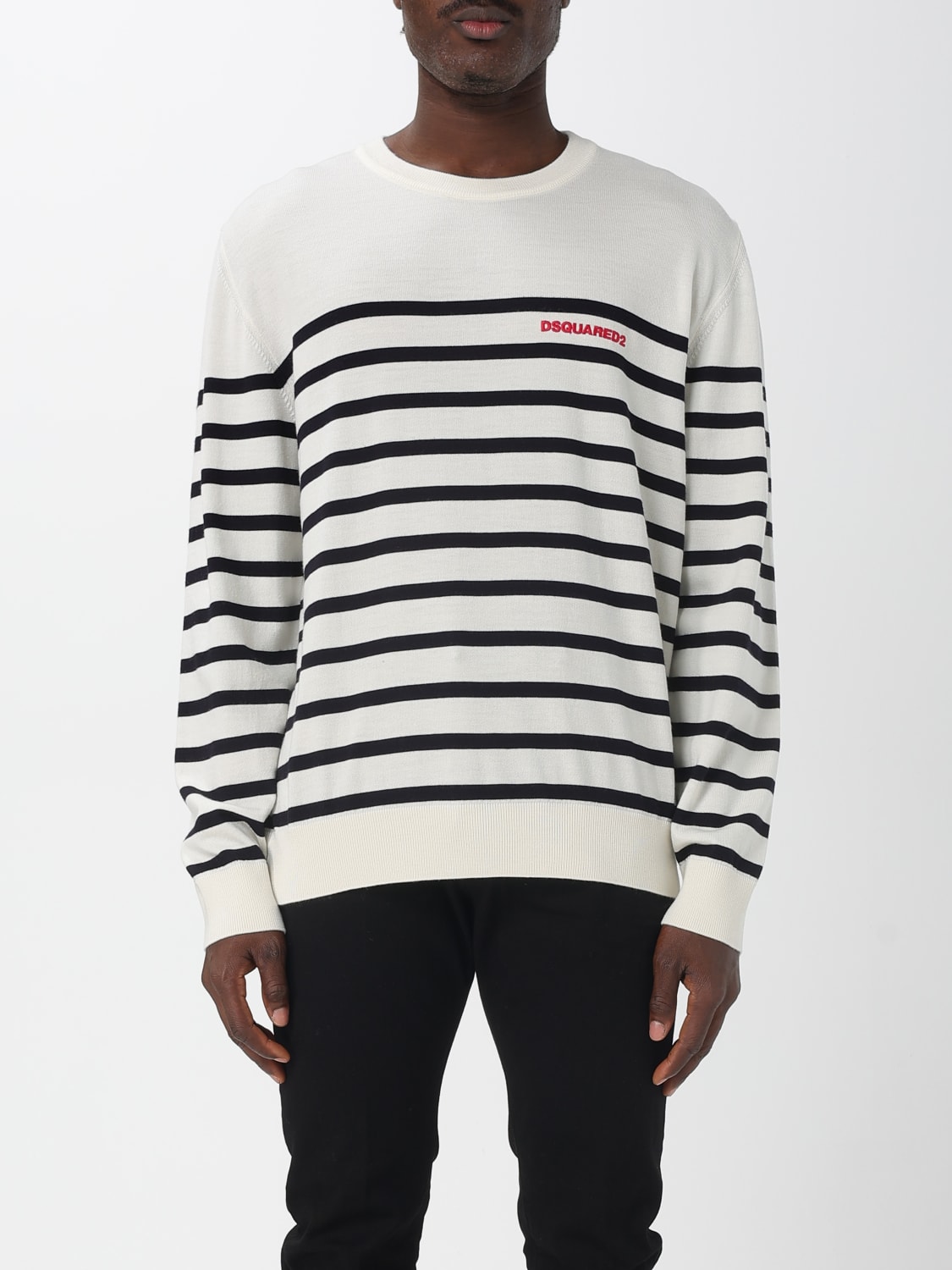 DSQUARED2 SWEATER: Sweater men Dsquared2, White - Img 1