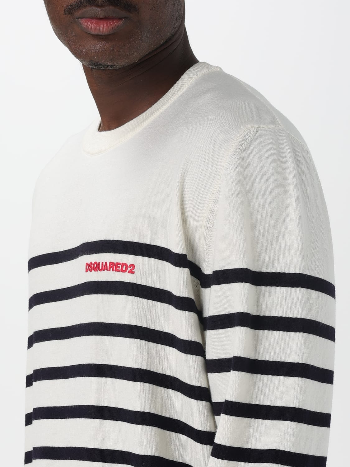 DSQUARED2 SWEATER: Sweater men Dsquared2, White - Img 4
