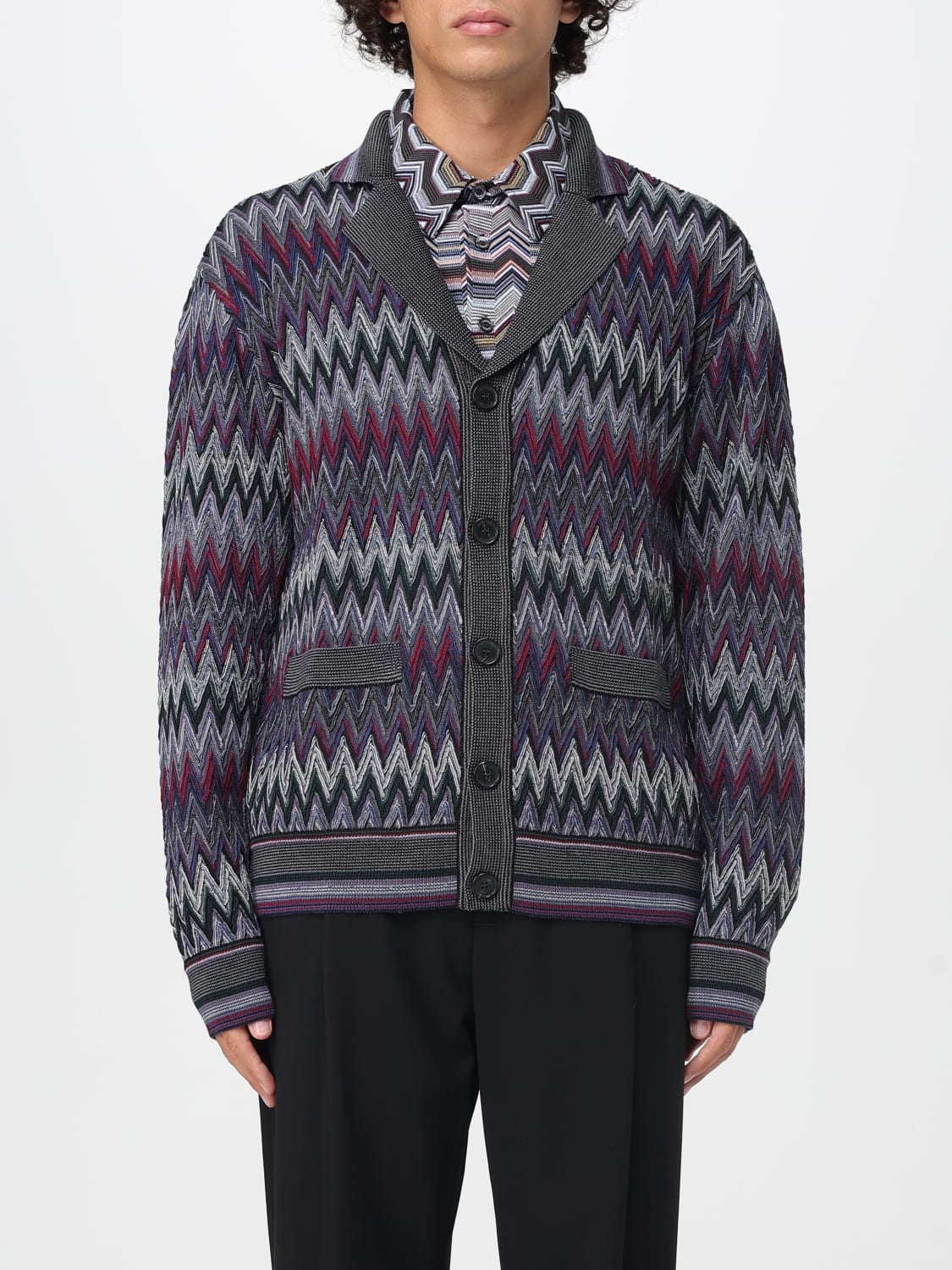 MISSONI SWEATER: Cardigan men Missoni, Burgundy - Img 1