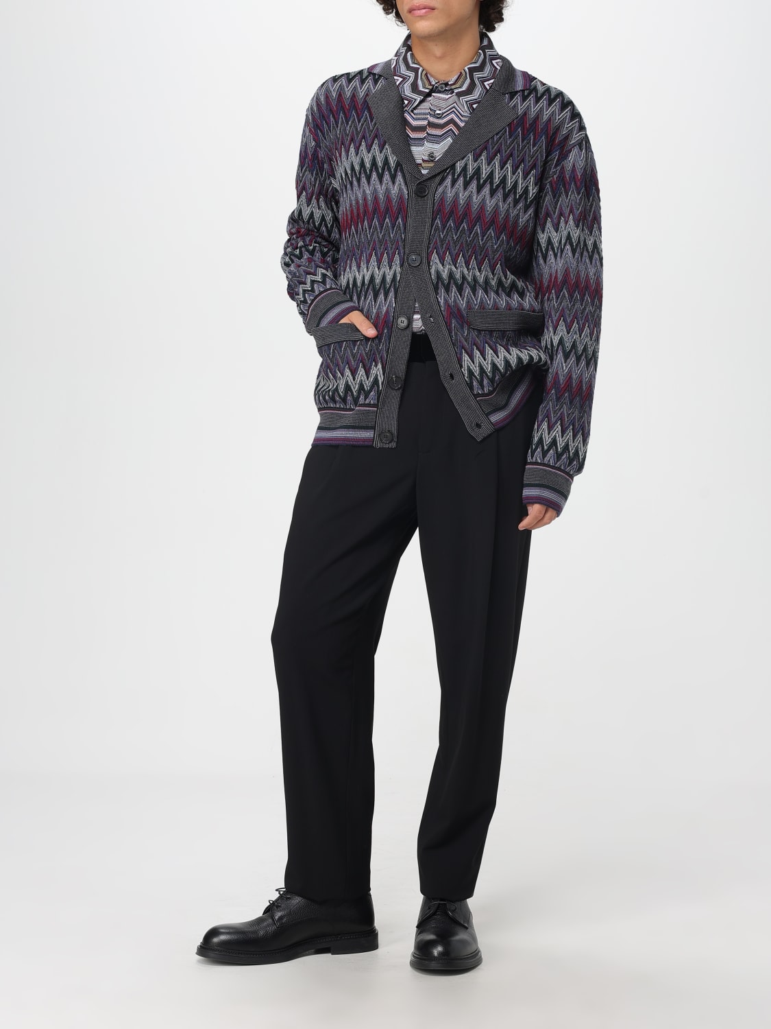 MISSONI SWEATER: Cardigan men Missoni, Burgundy - Img 2
