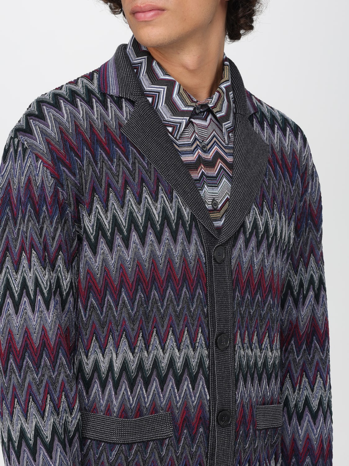 MISSONI SWEATER: Cardigan men Missoni, Burgundy - Img 5