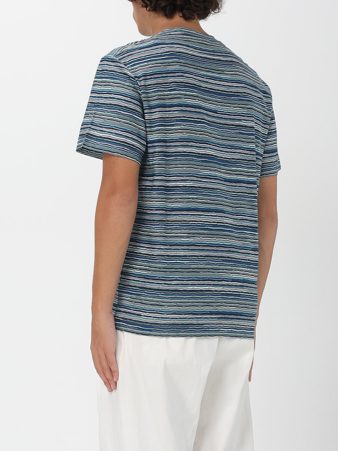 MISSONI T-SHIRT: T-shirt men Missoni, Blue - Img 3