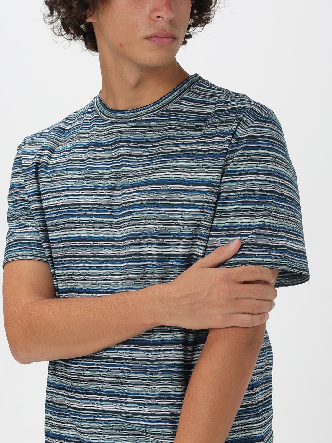 MISSONI T-SHIRT: T-shirt men Missoni, Blue - Img 5