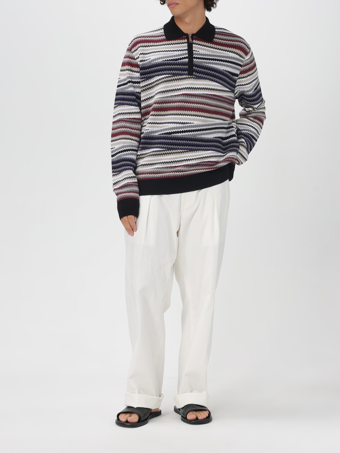 MISSONI POLO: Polo herren Missoni, Weiß - Img 2