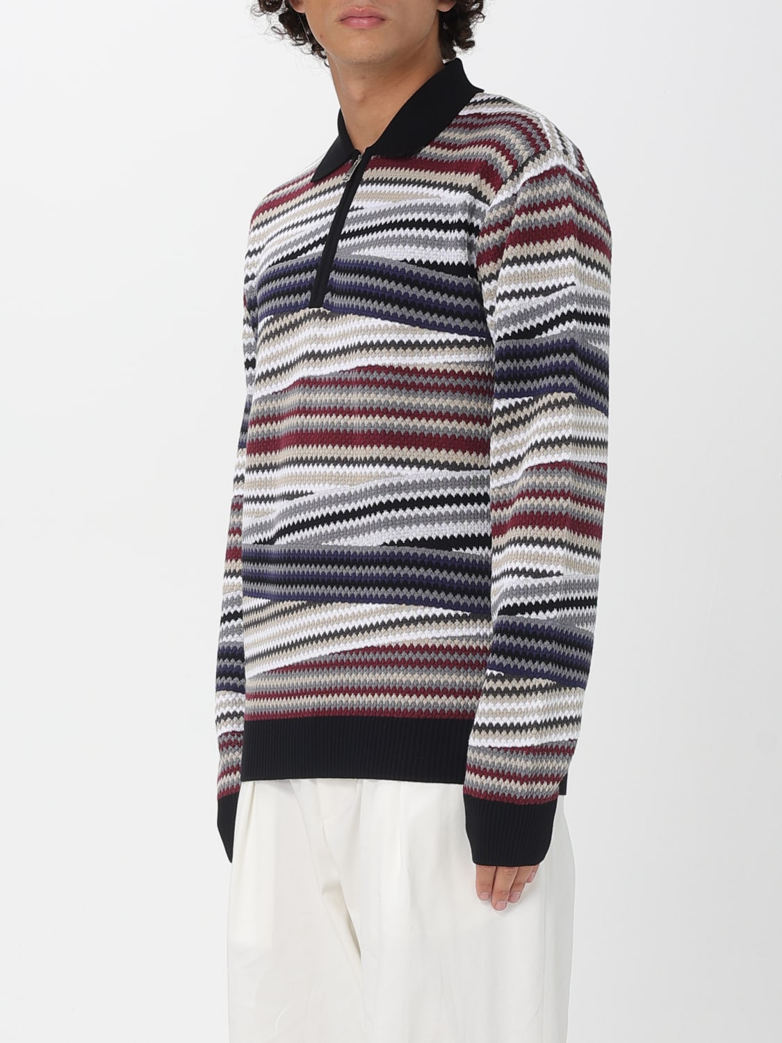 MISSONI POLO: Polo herren Missoni, Weiß - Img 4