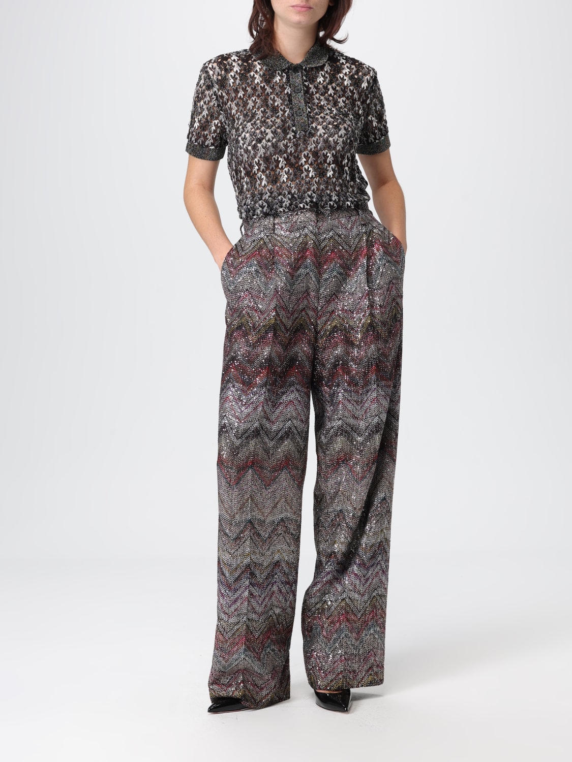 MISSONI PANTALONI: Pantalone Missoni in viscosa lurex , Fantasia - Img 2