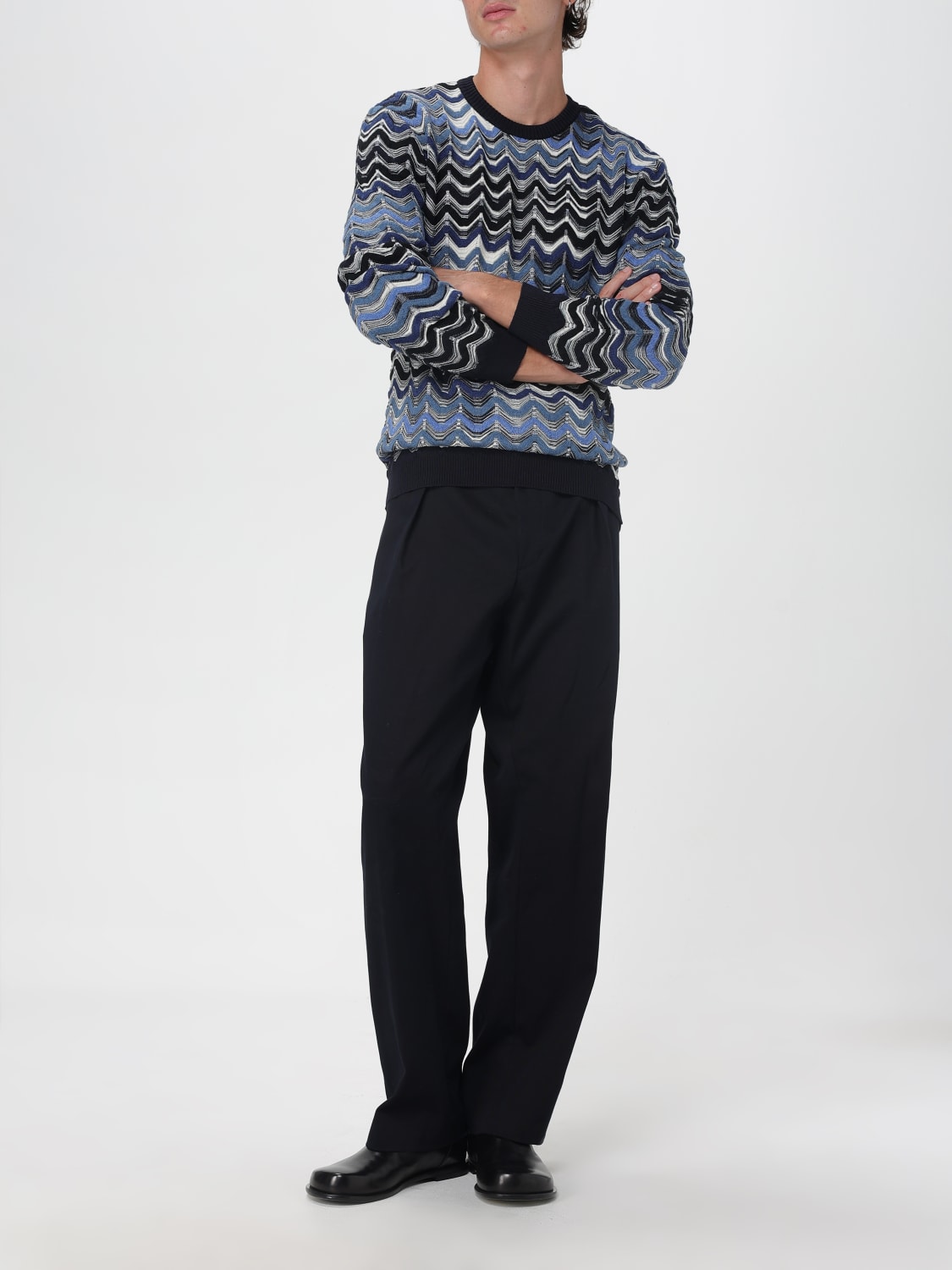 MISSONI SWEATER: Sweater men Missoni, Blue - Img 2