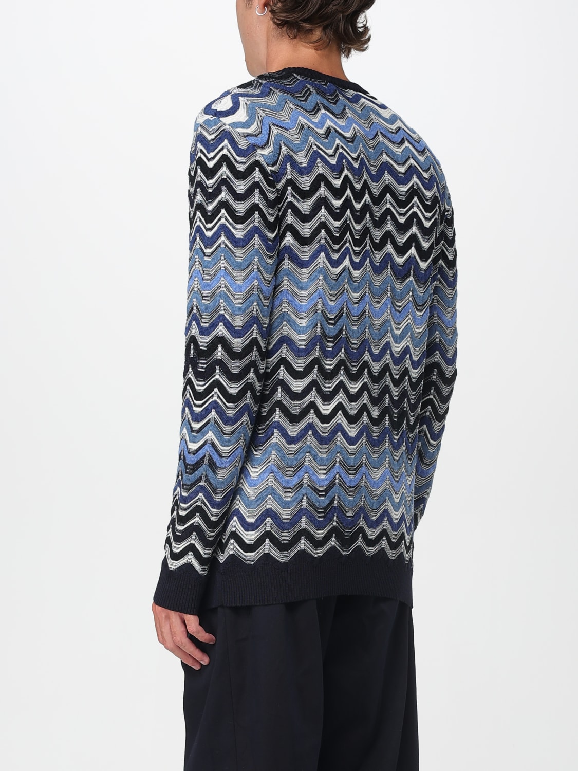 MISSONI SWEATER: Sweater men Missoni, Blue - Img 3