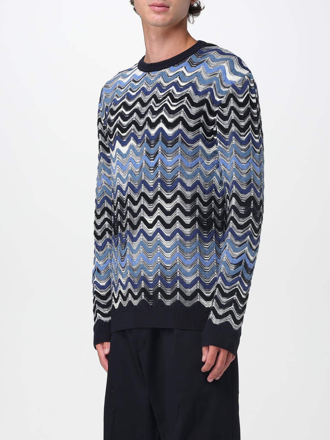 MISSONI SWEATER: Sweater men Missoni, Blue - Img 4