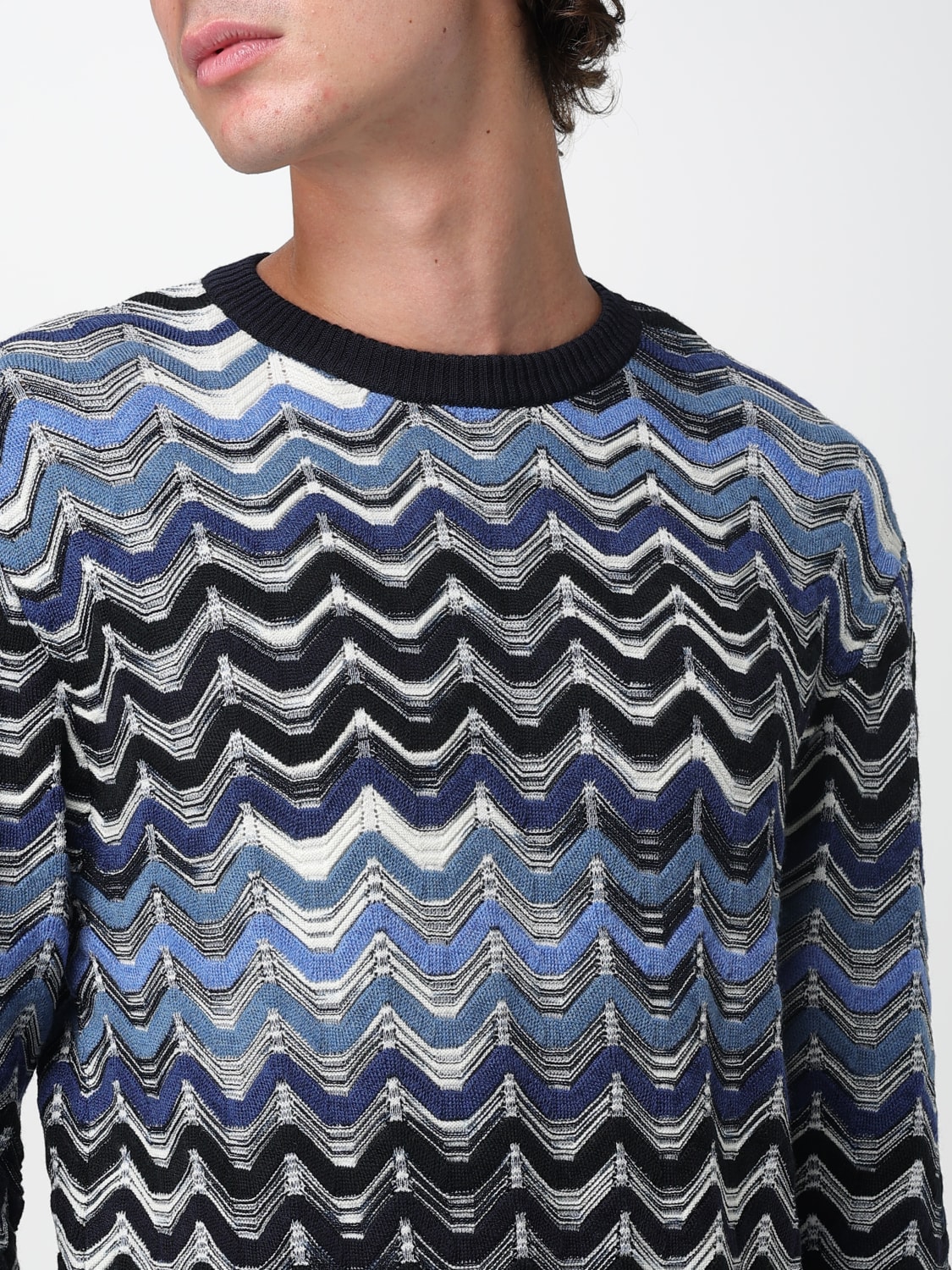 MISSONI SWEATER: Sweater men Missoni, Blue - Img 5
