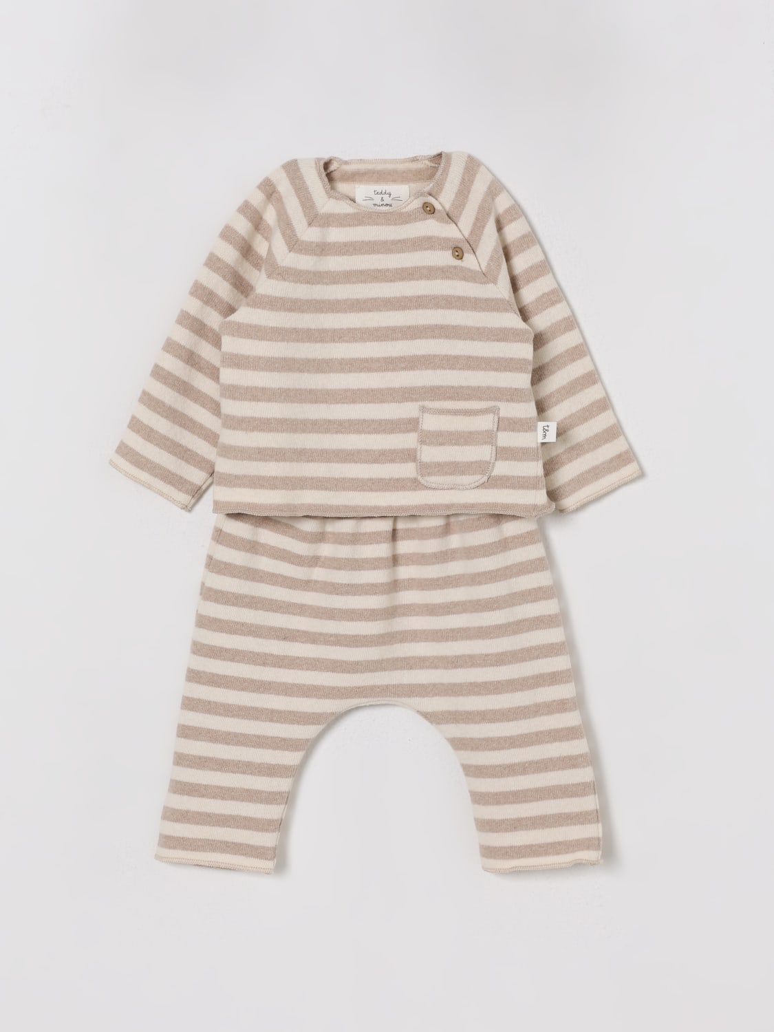 TEDDY & MINOU JUMPSUIT: Jumpsuit kids Teddy & Minou, Beige - Img 1