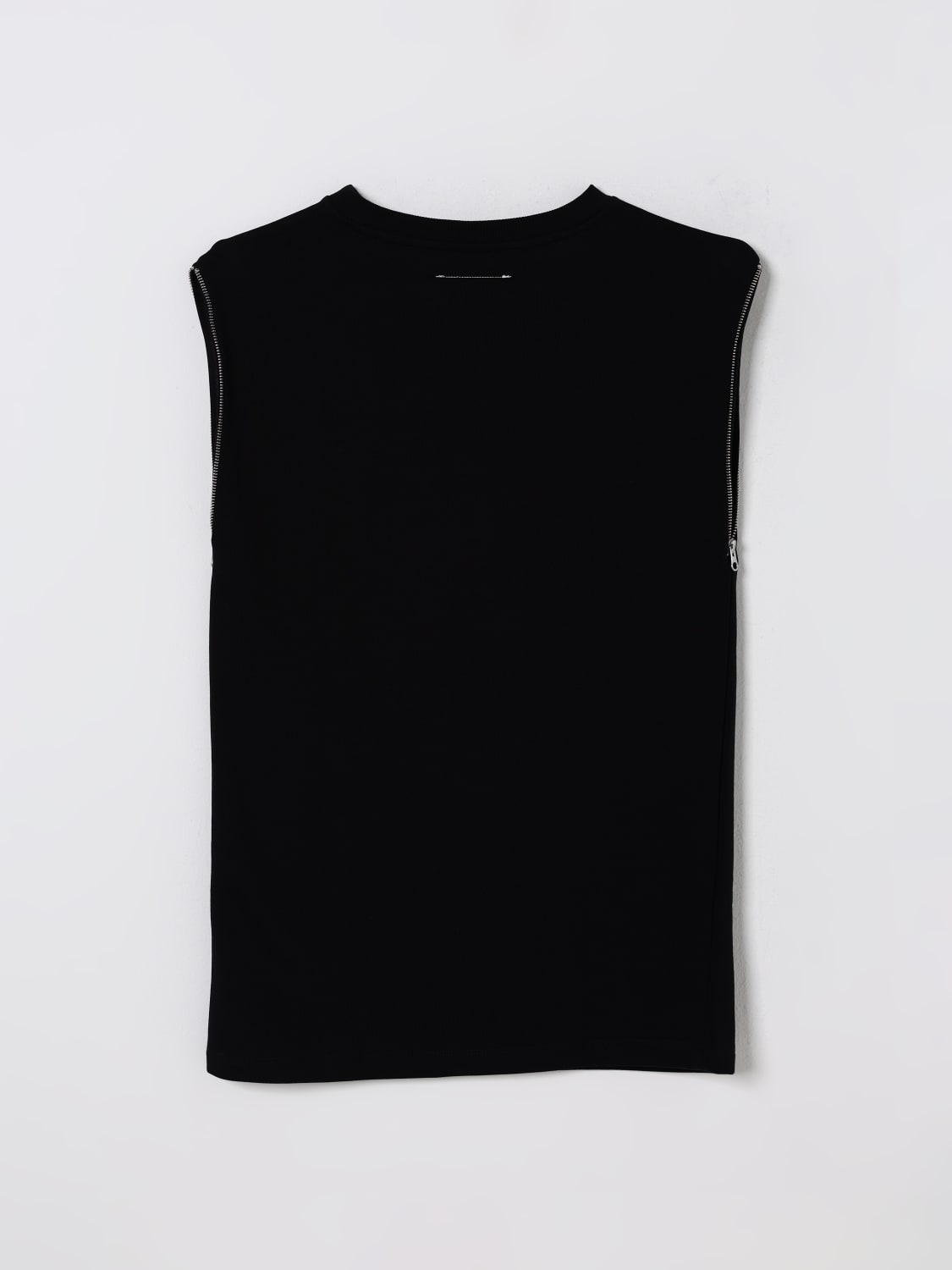 MM6 MAISON MARGIELA ABITO: Abito in cotone con logo Mm6 Maison Margiela, Nero - Img 2